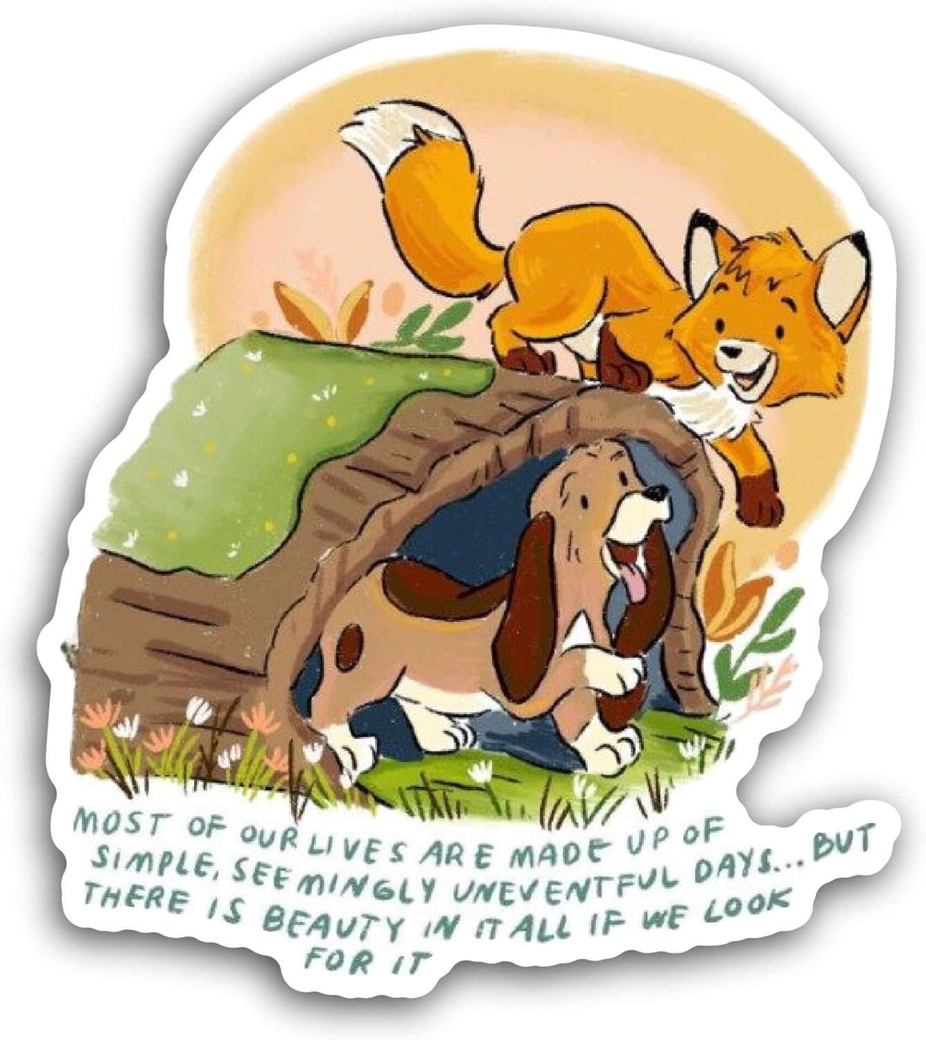 2 (Pieces) 3" and 5" The Sweetest of Friends Sticker, Waterproof Vinyl Decals for Many Purpose Like Cars, Trucks, Laptops, Phones, Windows and More
