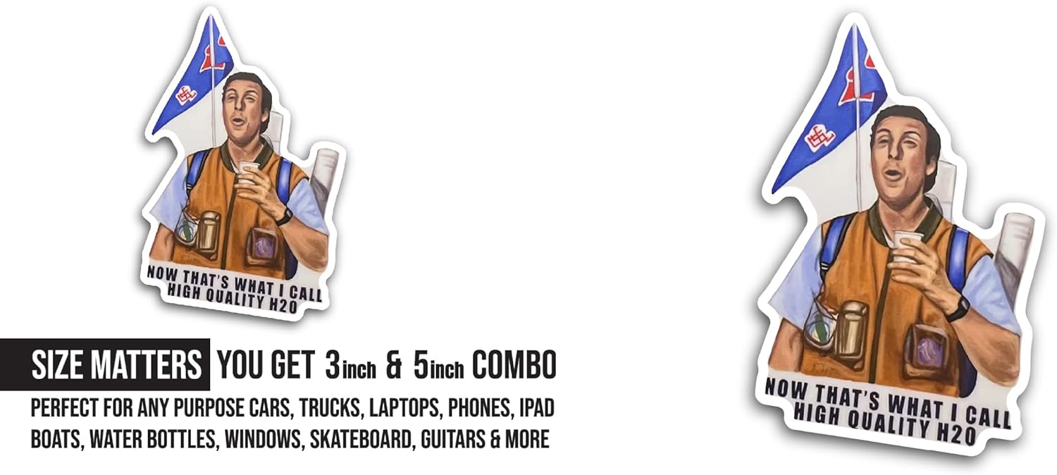 2 (Pieces) 3" and 5" Now That's What I Call Sticker, Waterproof Vinyl Decals for Many Purpose Like Cars, Trucks, Laptops, Phones, Windows and More