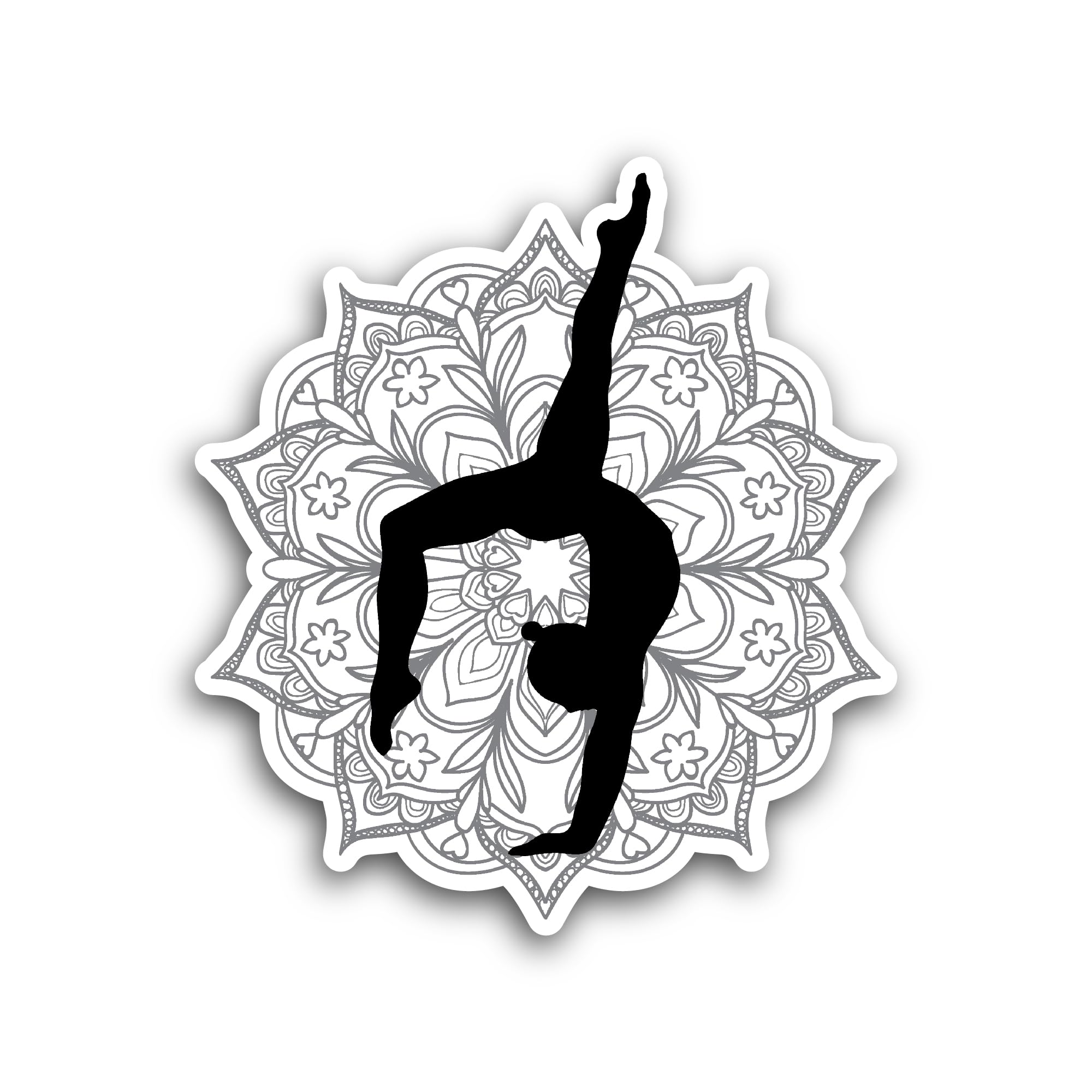 2 (Pieces) 3" and 5" Gymnastics Decal Sticker, Waterproof Vinyl Decals for Many Purpose Like Cars, T
