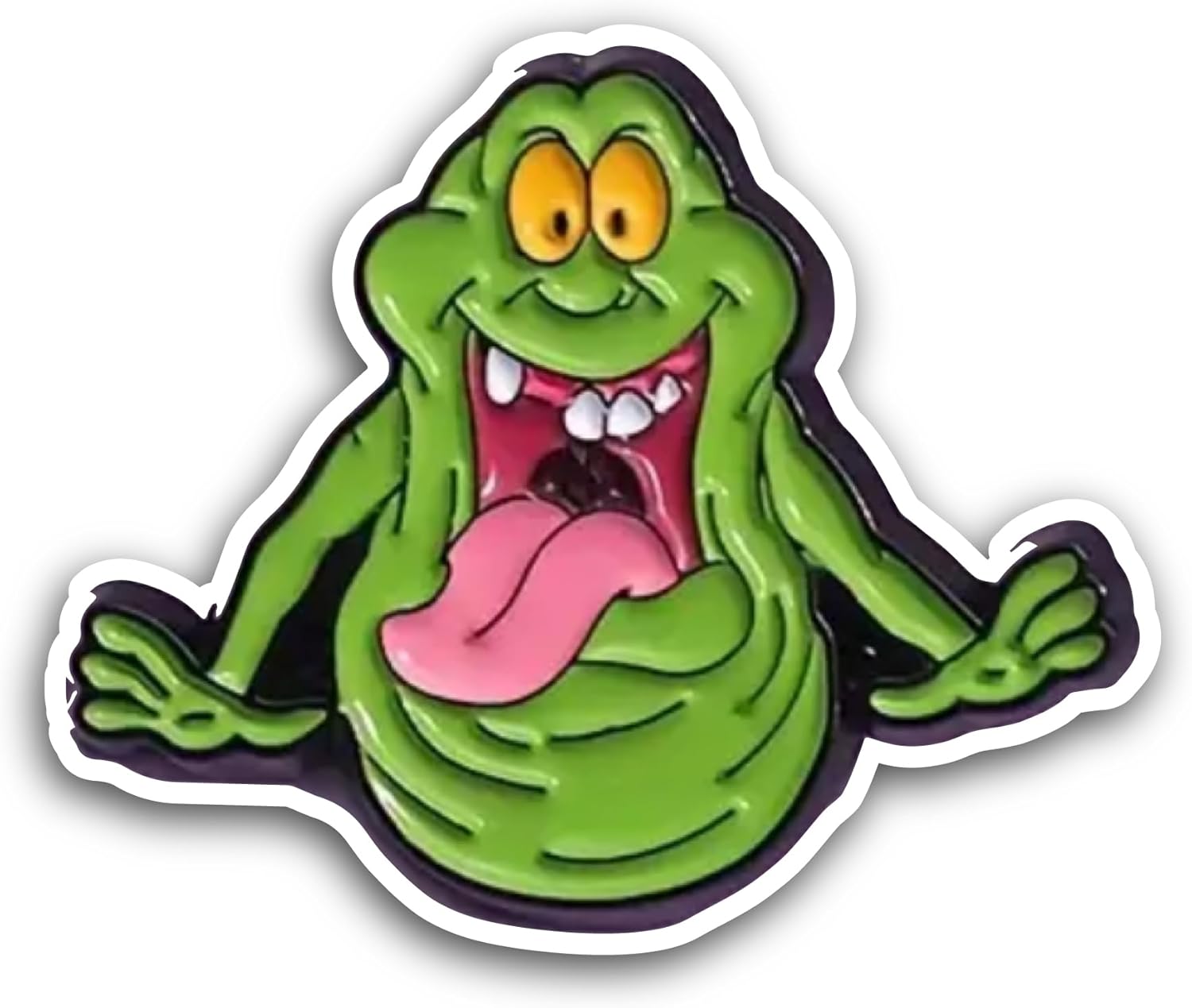 2 (Pieces) 3" and 5" Green Monster Sticker, Waterproof Vinyl Decals for Many Purpose Like Cars, Trucks, Laptops, Phones, Windows and More