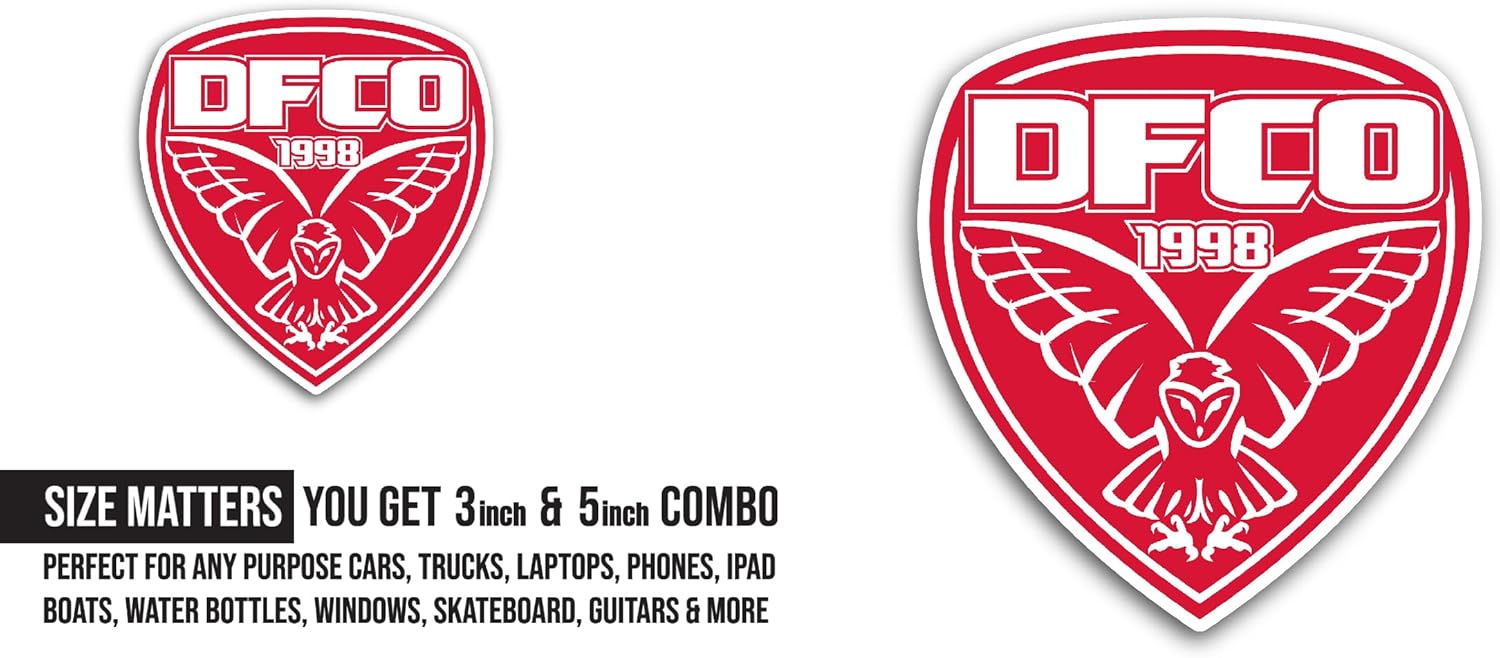 2 (Pieces) 3" and 5" Dij0n FCO Sticker, Waterproof Vinyl Decals for Many Purpose Like Cars, Trucks, Laptops, Phones, Windows and More