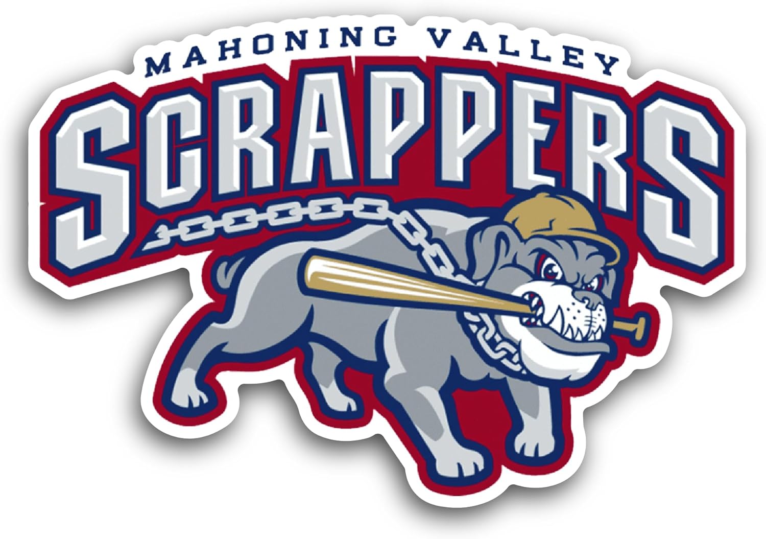2 (Pieces) 3" and 5" Mah0ning Valley Scrappers Sticker, Waterproof Vinyl Decals for Many Purpose Like Cars, Trucks, Laptops, Phones, Windows and More
