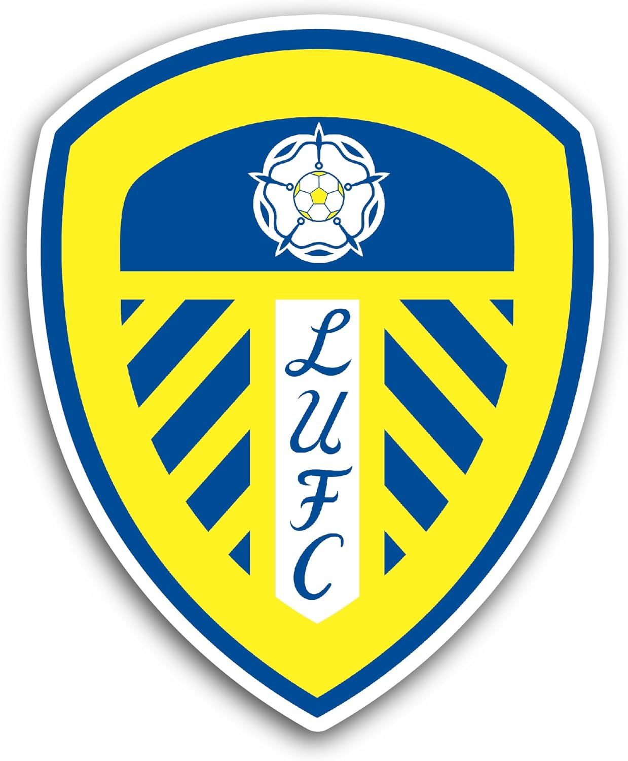 2 (Pieces) 3" and 5" Lufc Sticker, Waterproof Vinyl Decals for Many Purpose Like Cars, Trucks, Laptops, Phones, Windows and More