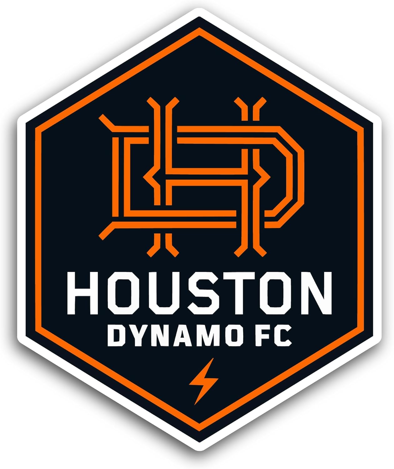 2 (Pieces) 3" and 5" H0uston Dynam0 Sticker, Waterproof Vinyl Decals for Many Purpose Like Cars, Trucks, Laptops, Phones, Windows and More