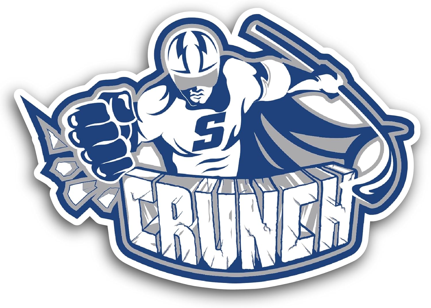 2 (Pieces) 3" and 5" Crunch Sticker, Waterproof Vinyl Decals for Many Purpose Like Cars, Trucks, Laptops, Phones, Windows and More