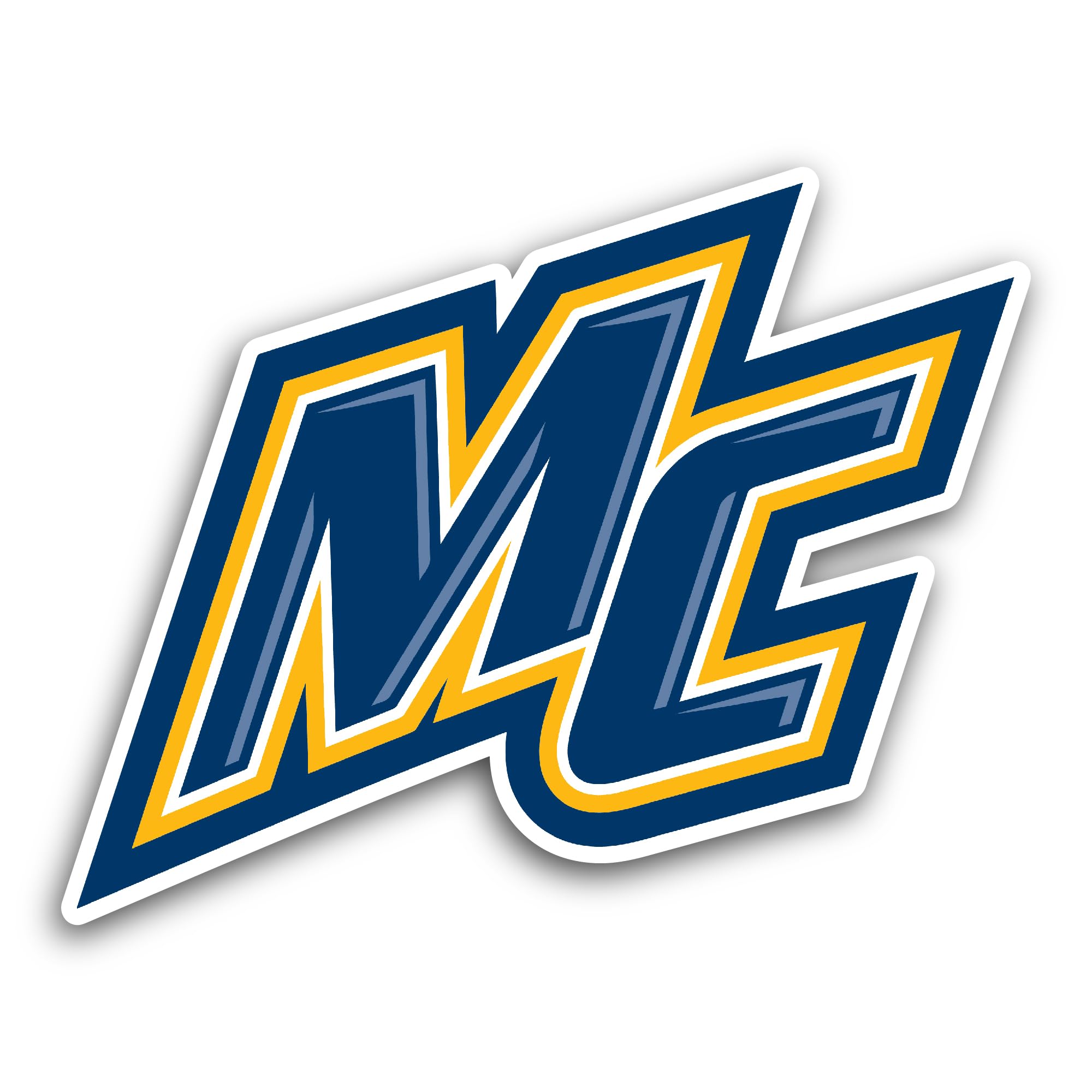 2 (Pieces) 3" and 5" Merrimack Warri0rs Sticker, Waterproof Vinyl Decals for Many Purpose Like Cars,