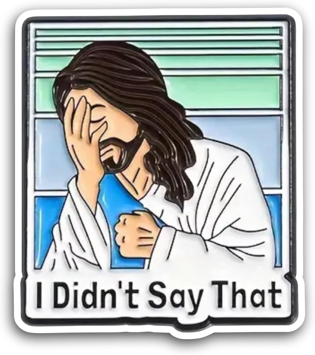 2 (Pieces) 3" and 5" I Didn't Say That Sticker, Waterproof Vinyl Decals for Many Purpose Like Cars, Trucks, Laptops, Phones, Windows and More