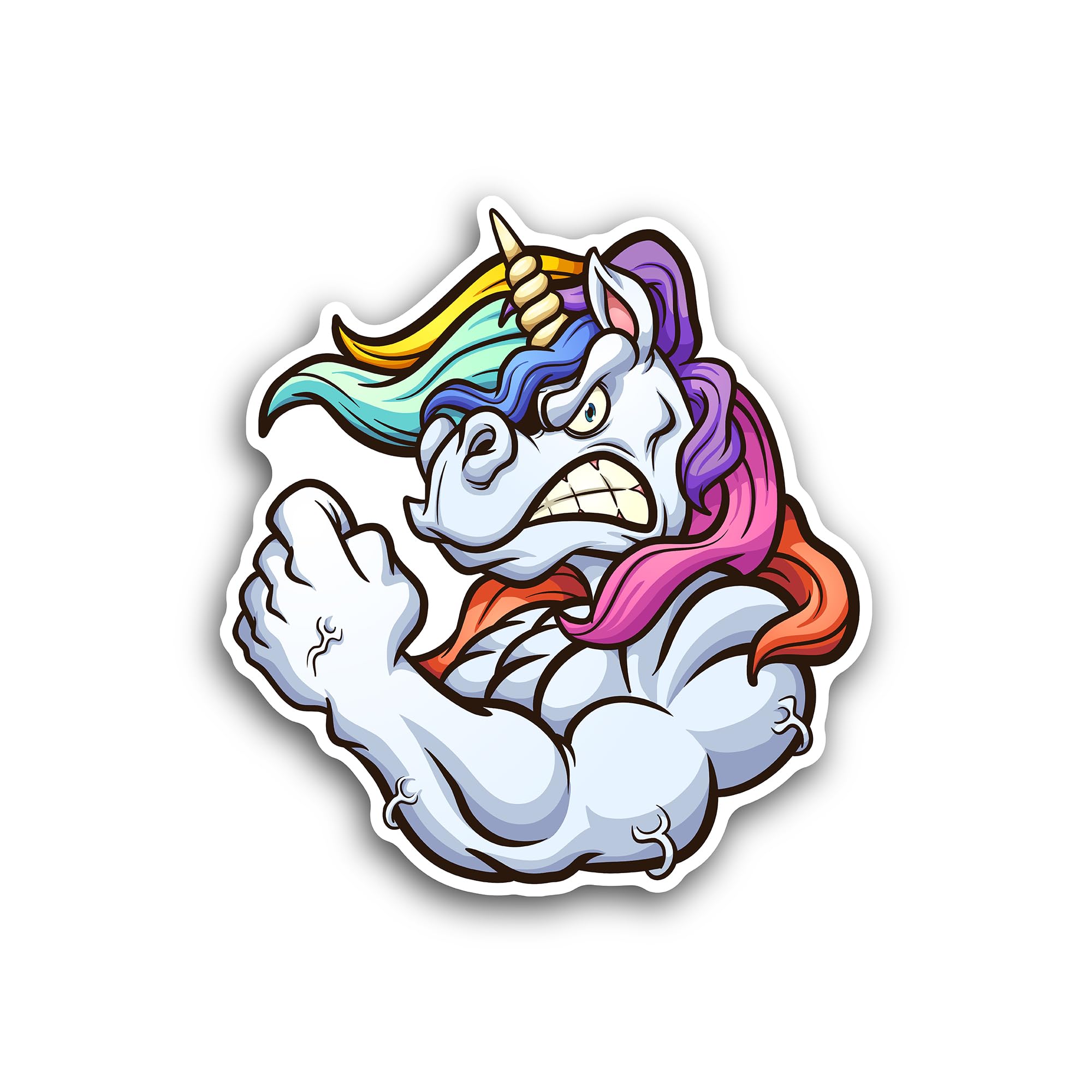 2 (Pieces) 3" and 5" Strong Unicorn Sticker, Waterproof Vinyl Decals for Many Purpose Like Cars, Tru