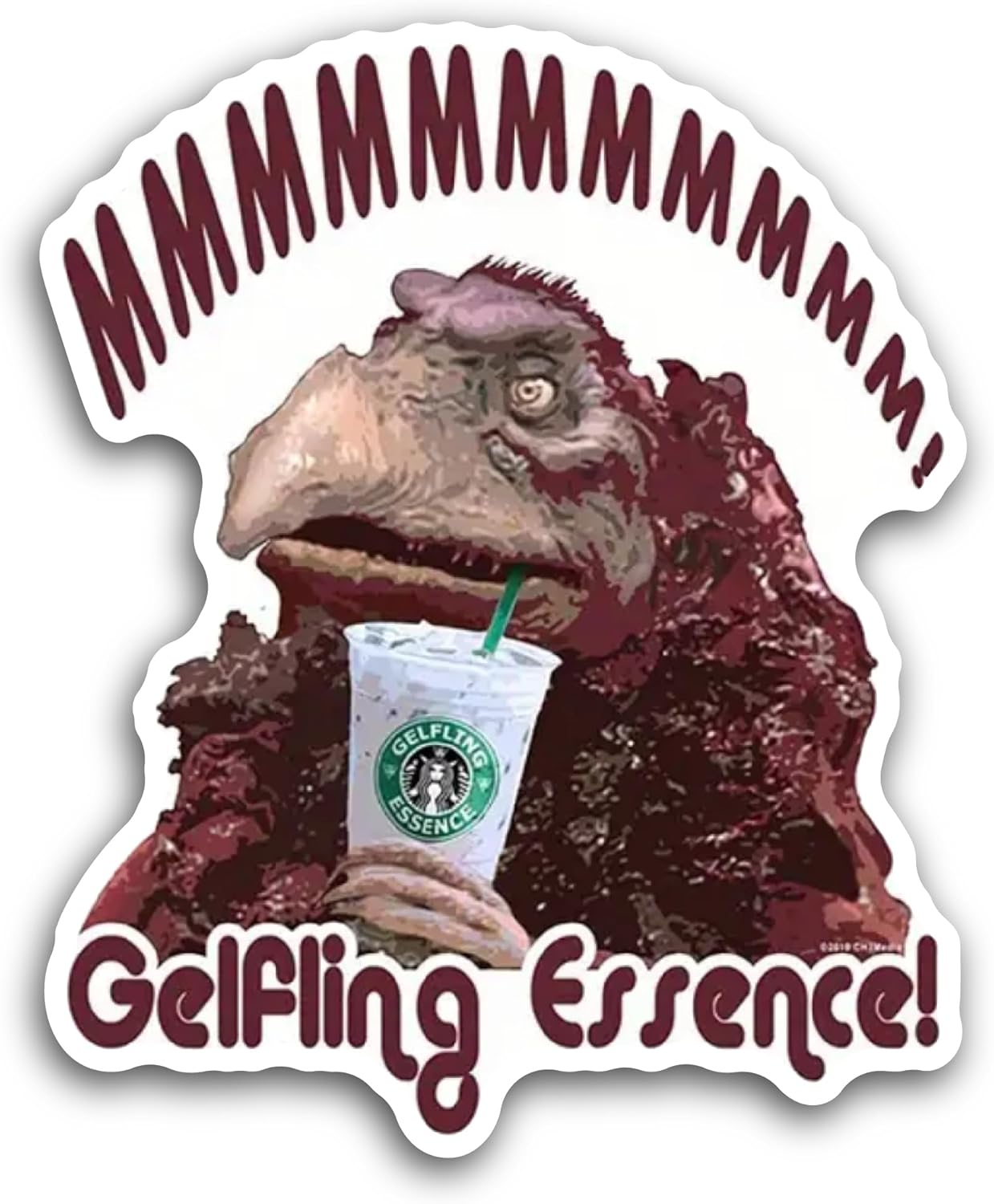 2 (Pieces) 3" and 5" Gelfling Essence Sticker, Waterproof Vinyl Decals for Many Purpose Like Cars, Trucks, Laptops, Phones, Windows and More