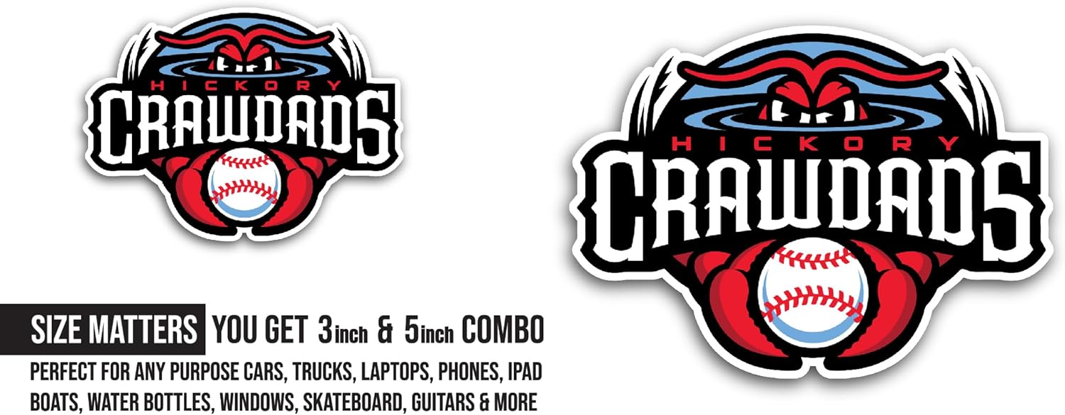 2 (Pieces) 3" and 5" Hick0ry Logo Decal Sticker, Waterproof Vinyl Decals for Many Purpose Like Cars, Trucks, Laptops, Phones, Windows and More