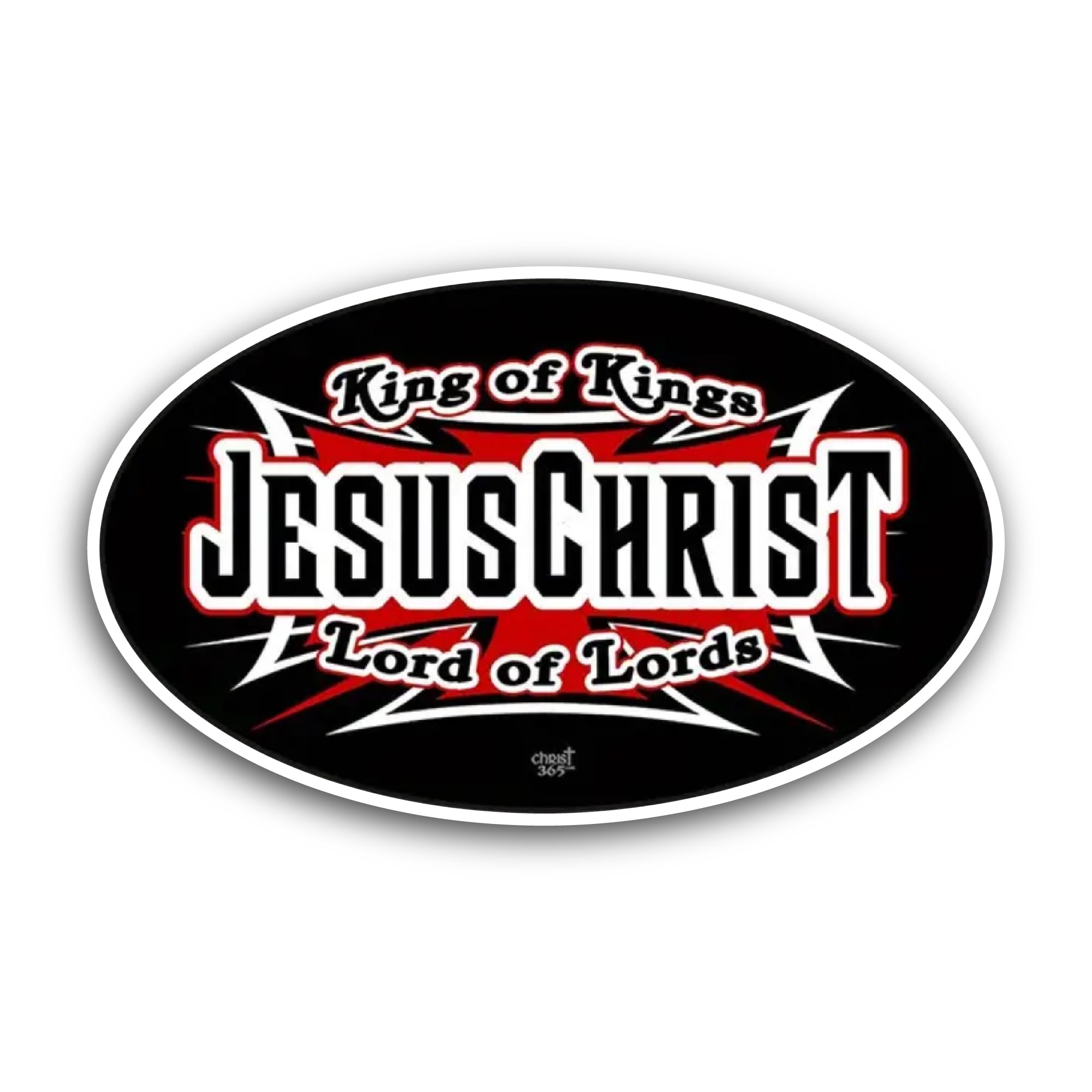2 (Pieces) 3" and 5" Jesus King of Kings Sticker, Waterproof Vinyl Decals for Many Purpose Like Cars