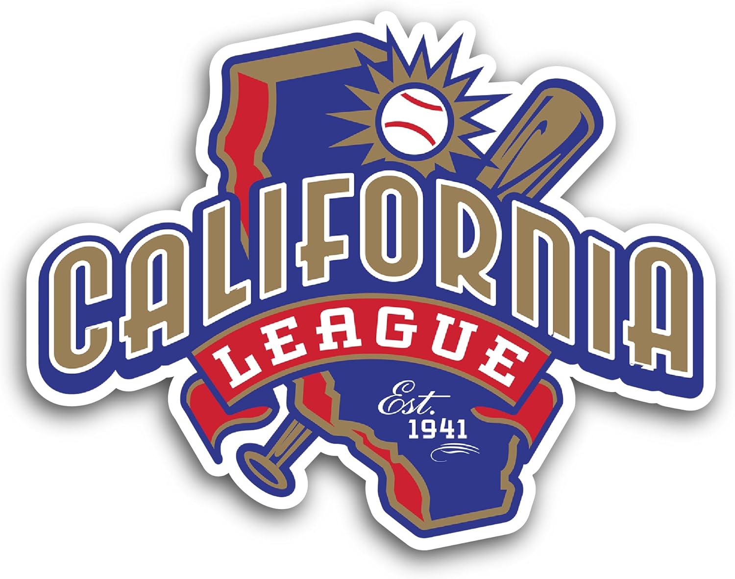 2 (Pieces) 3" and 5" Calif0rnia League Sticker, Waterproof Vinyl Decals for Many Purpose Like Cars, Trucks, Laptops, Phones, Windows and More