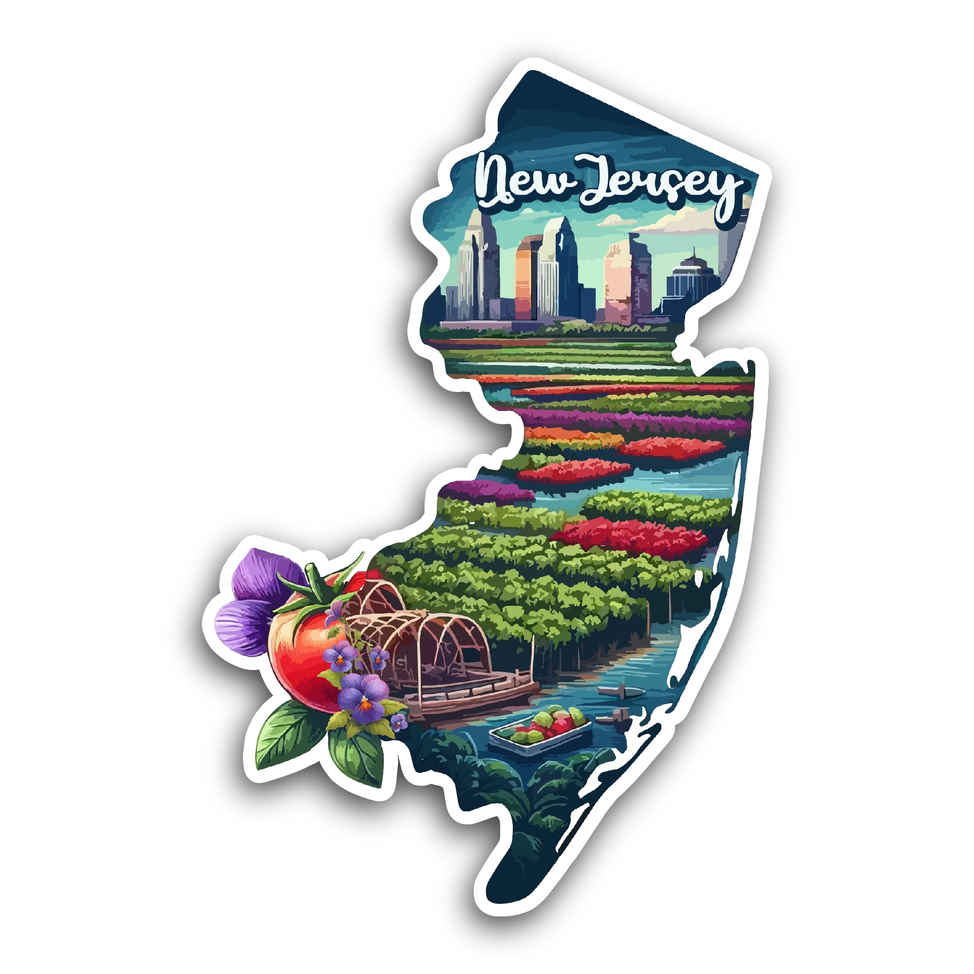 2 (Pieces) 3" and 5" Fish Drinking Juice Sticker, Waterproof Vinyl Decals for Many Purpose Like Cars