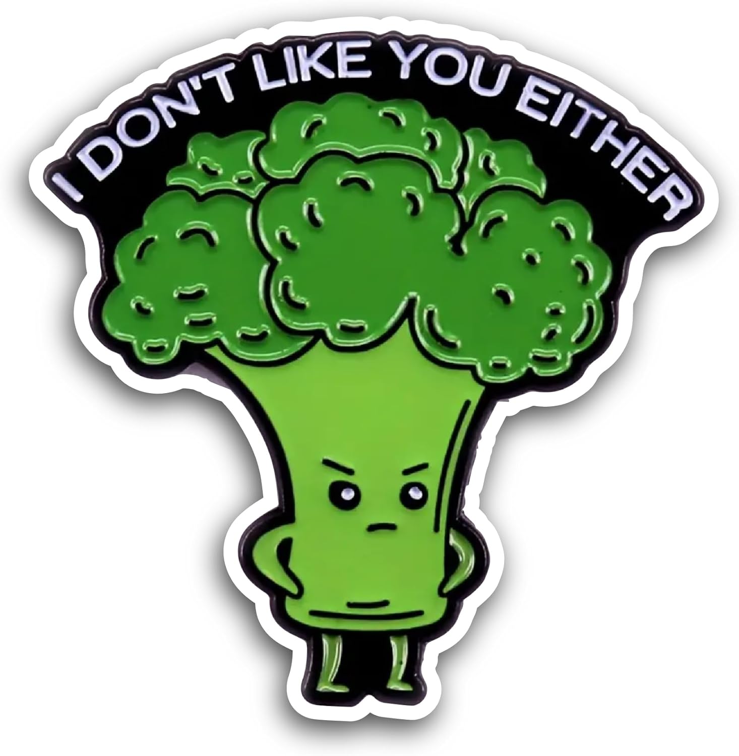 2 (Pieces) 3" and 5" I Don't Like You Either Sticker, Waterproof Vinyl Decals for Many Purpose Like Cars, Trucks, Laptops, Phones, Windows and More