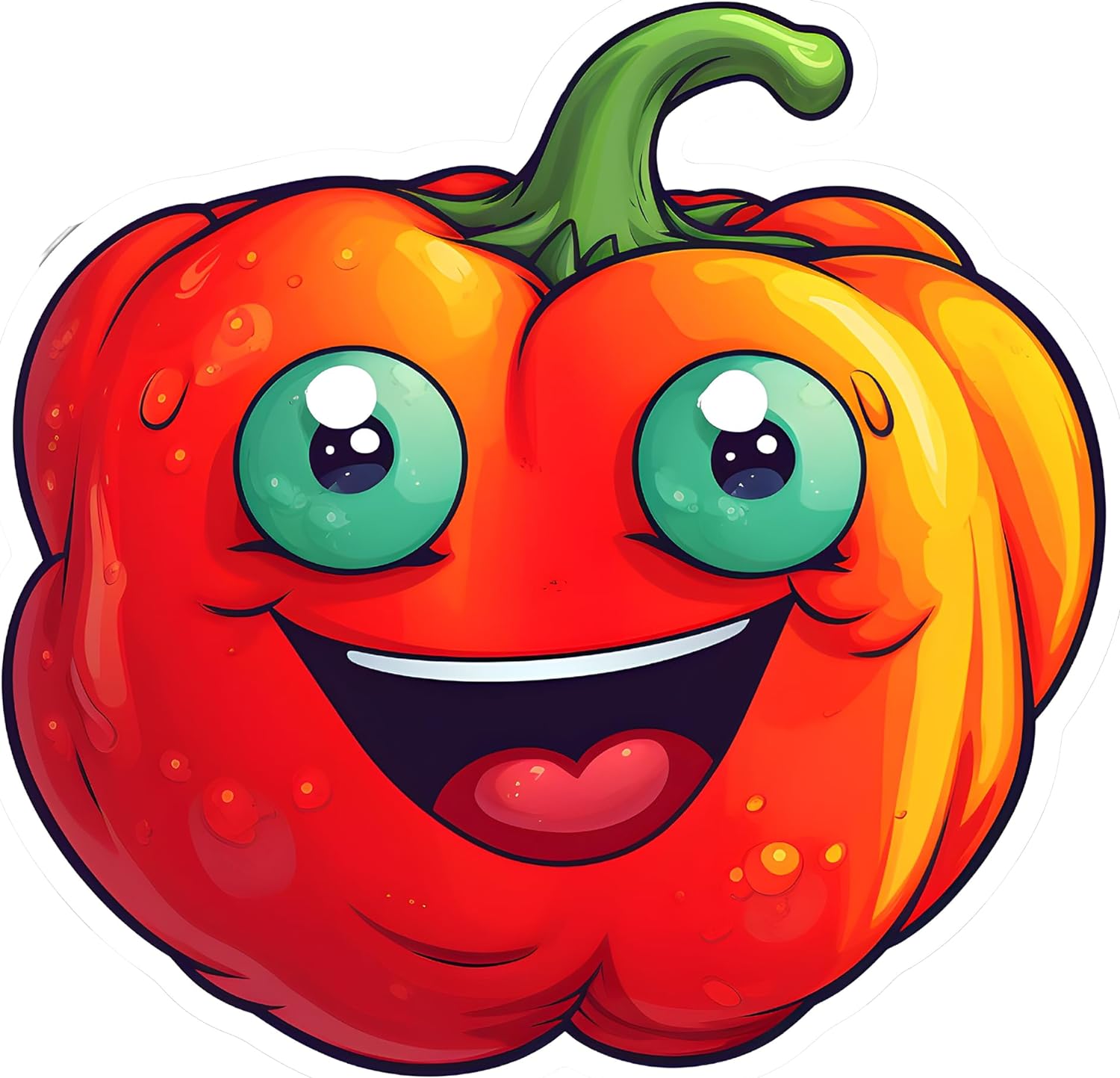 Inspirational Quote Bell Pepper Vegetable Motivational Sticker Vinyl Decal Motivation Stickers- 5" Vinyl Sticker Waterproof