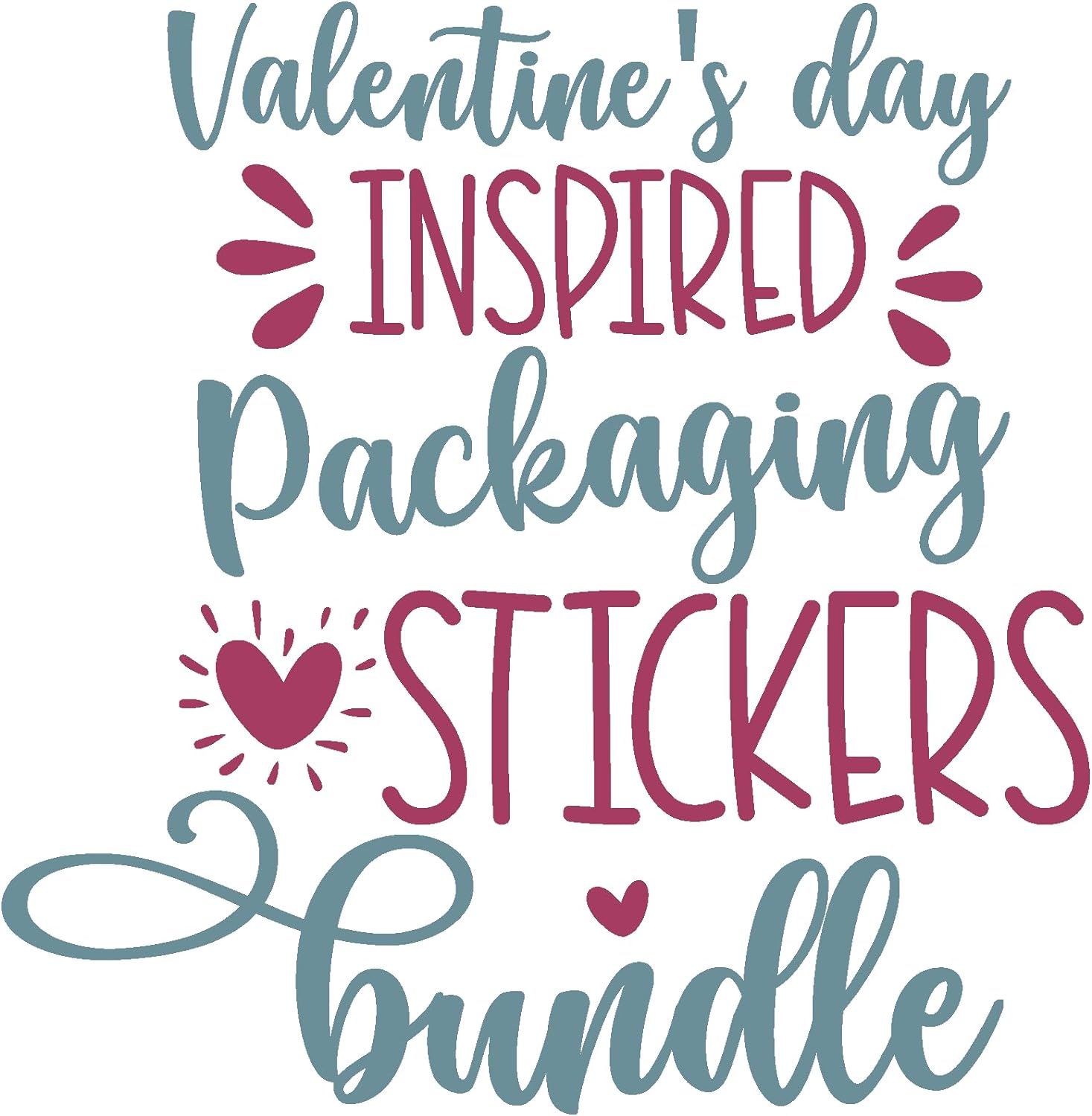 Inspirational Quote Valentines Day Inspired Packaging Stickers Bundle Motivational Sticker Vinyl Decal Motivation Stickers- 5" Vinyl Sticker Waterproof