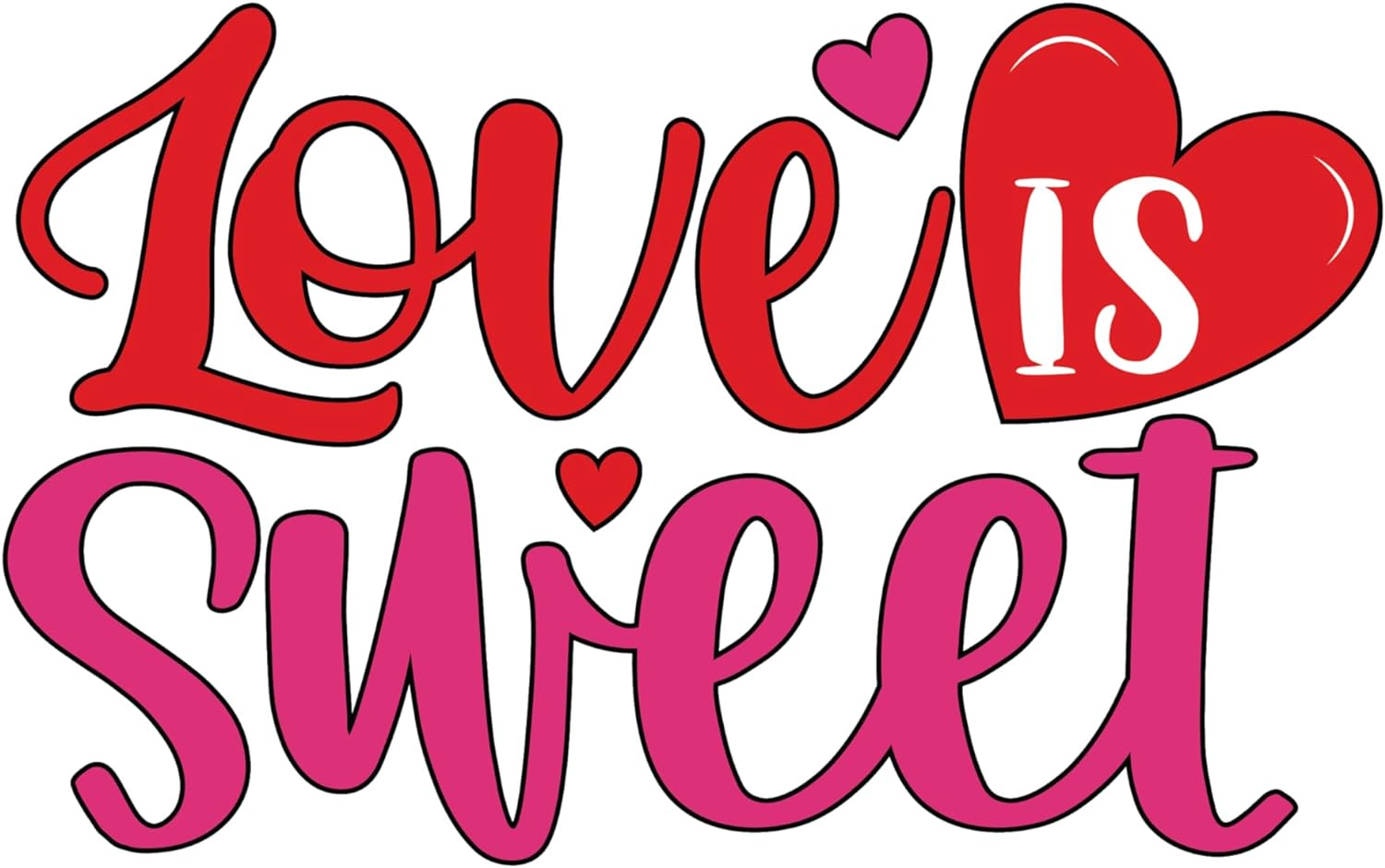 Inspirational Quote Love is Sweet Sticker Motivational Sticker Vinyl Decal Motivation Stickers- 5" Vinyl Sticker Waterproof