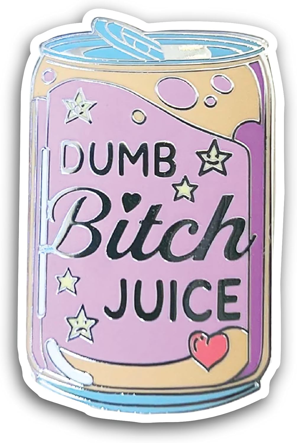2 (Pieces) 3" and 5" Dumb Juice Sticker, Waterproof Vinyl Decals for Many Purpose Like Cars, Trucks, Laptops, Phones, Windows and More