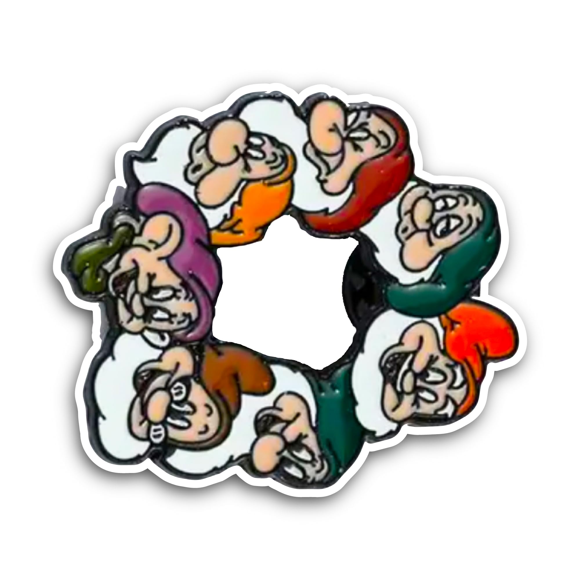2 (Pieces) 3" and 5" Seven Dwarfs Sticker, Waterproof Vinyl Decals for Many Purpose Like Cars, Truck