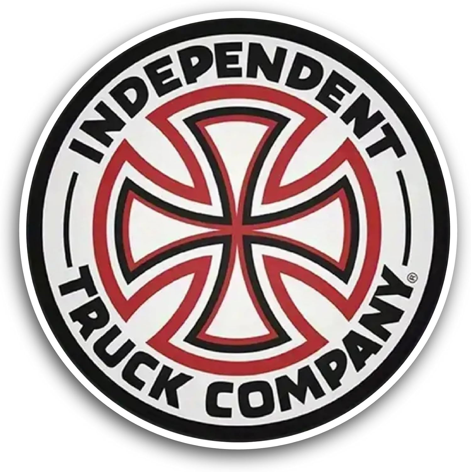 2 (Pieces) 3" and 5" Independent Truck Company Sticker, Waterproof Vinyl Decals for Many Purpose Like Cars, Trucks, Laptops, Phones, Windows and More