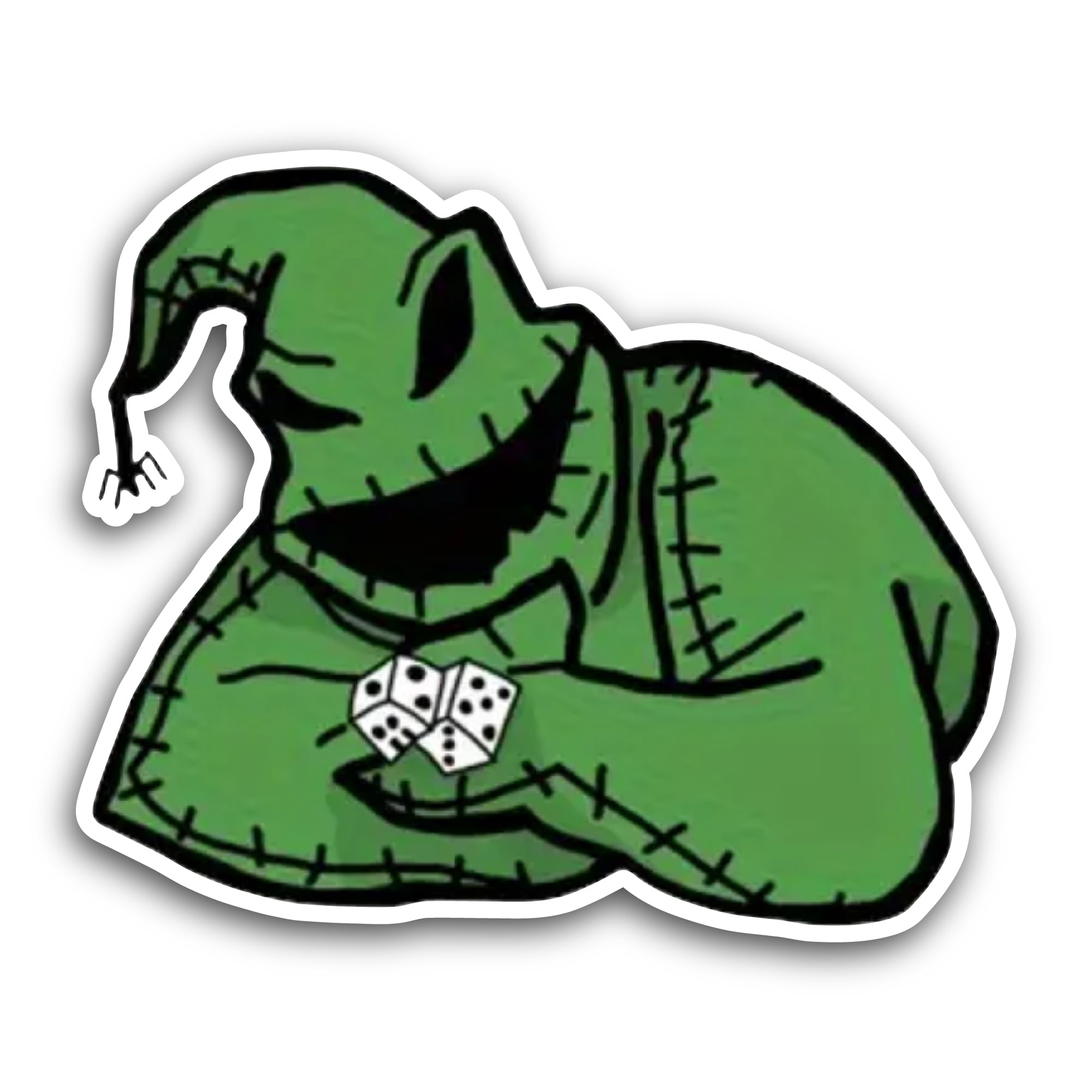2 (Pieces) 3" and 5" Trick OR Treat Sticker, Waterproof Vinyl Decals for Many Purpose Like Cars, Tru