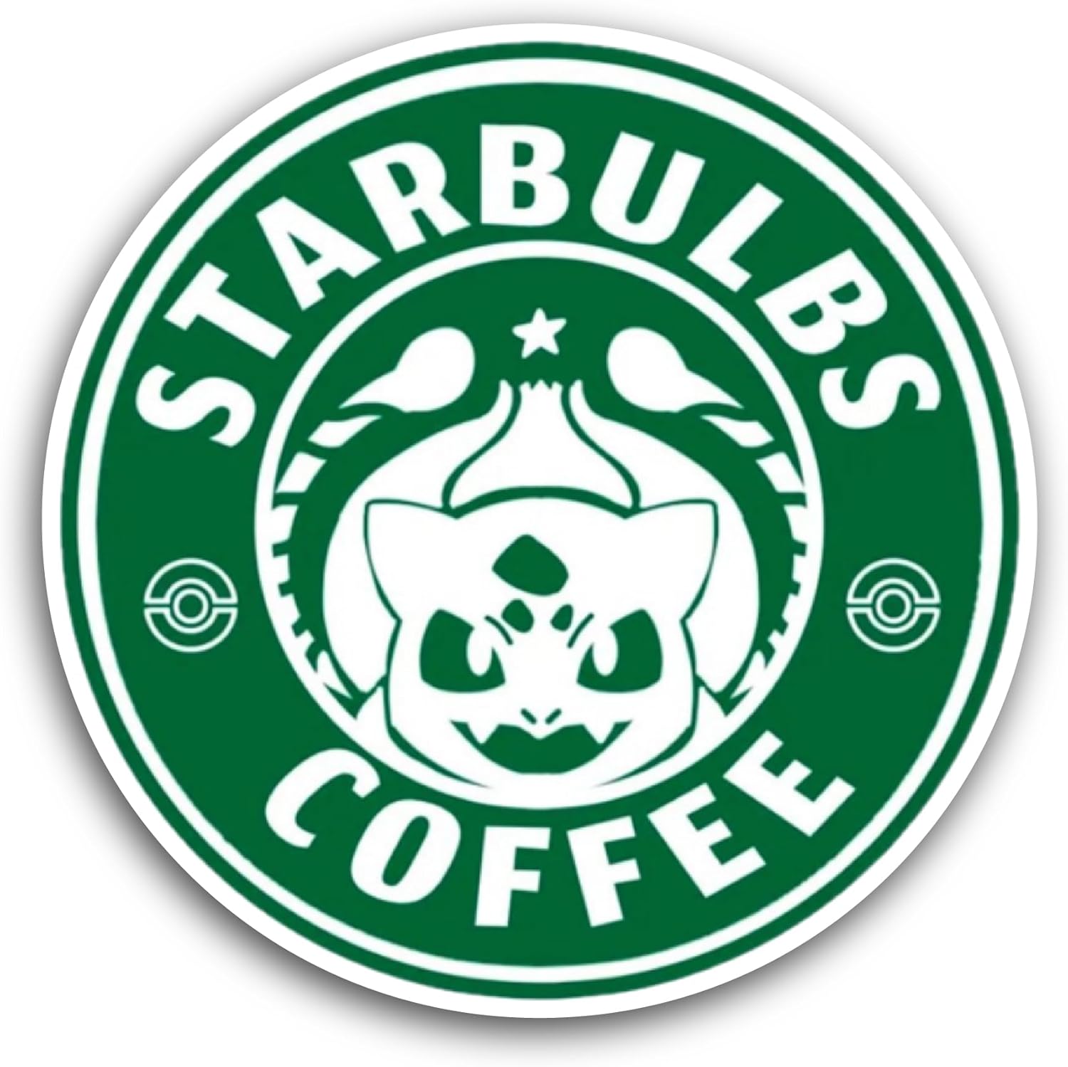 2 (Pieces) 3" and 5" Starbulbs Sticker, Waterproof Vinyl Decals for Many Purpose Like Cars, Trucks, Laptops, Phones, Windows and More