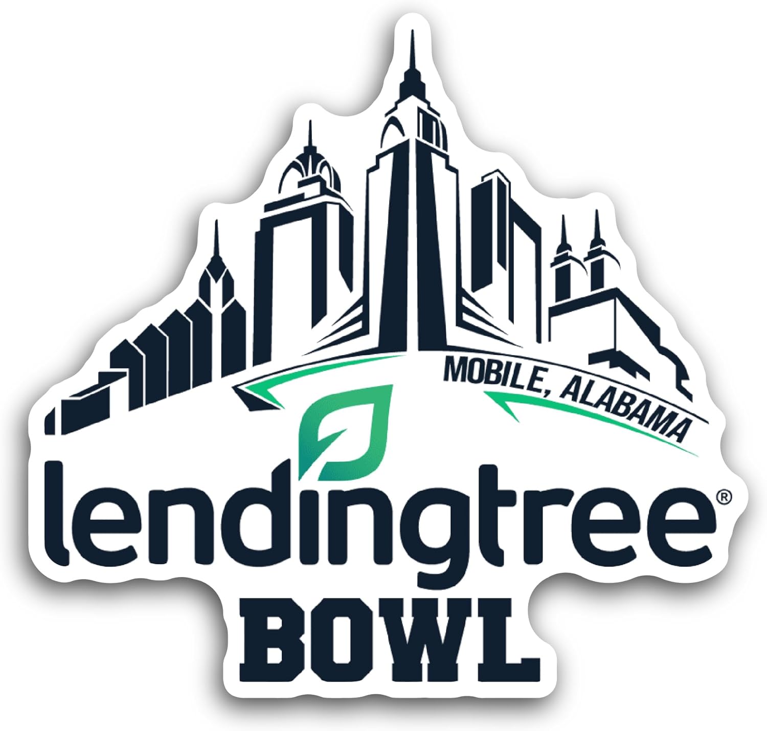 2 (Pieces) 3" and 5" LendingTree B0wl Sticker, Waterproof Vinyl Decals for Many Purpose Like Cars, Trucks, Laptops, Phones, Windows and More