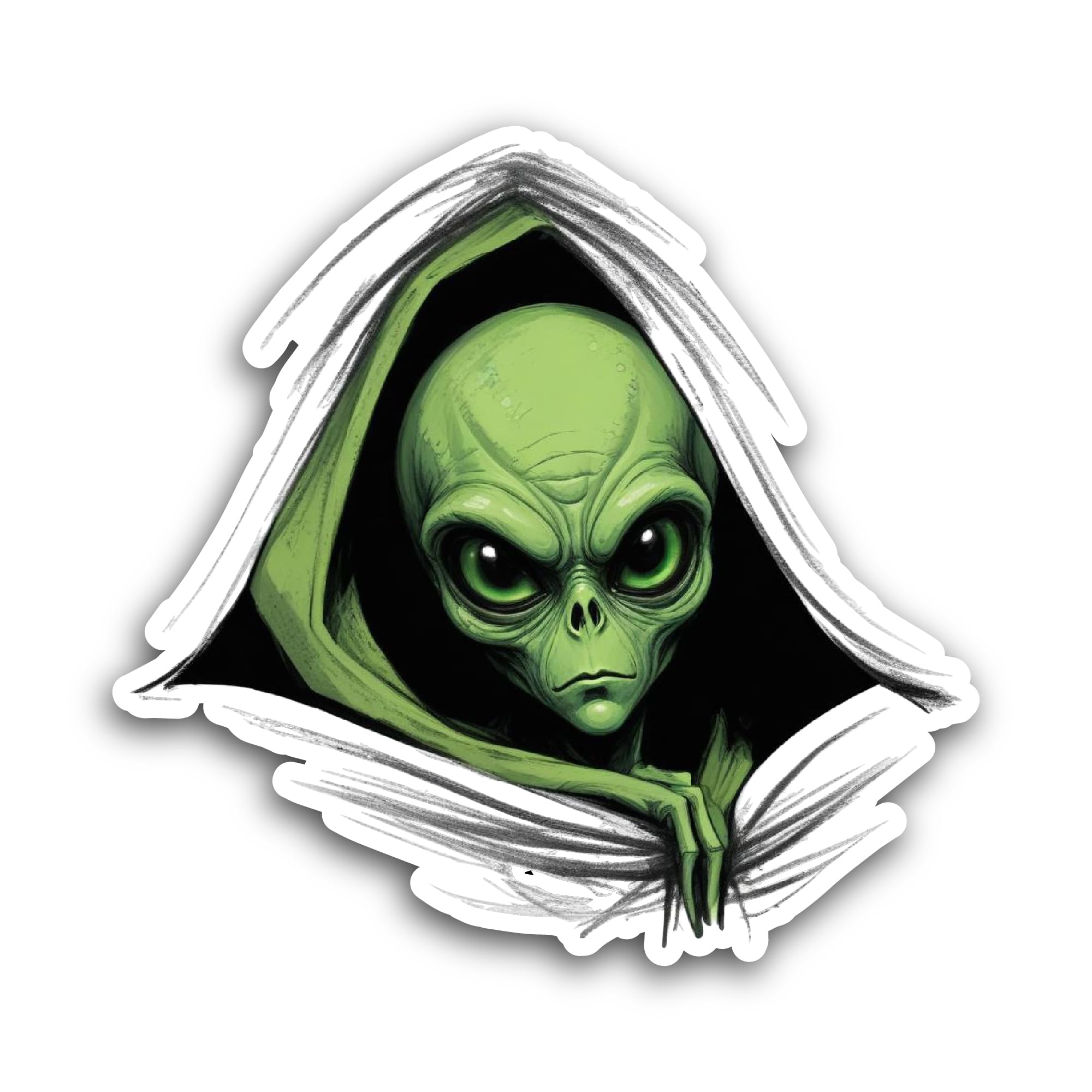 3 (Pieces) 1" 2" and 3" Horror Skull Decal Sticker, Waterproof & Scratch Resistant for Many Purpose 