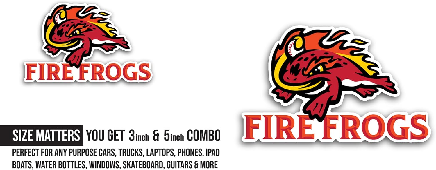 2 (Pieces) 3" and 5" Fl0rida Baseball Logo Decal Sticker, Waterproof Vinyl Decals for Many Purpose Like Cars, Trucks, Laptops, Phones, Windows and More