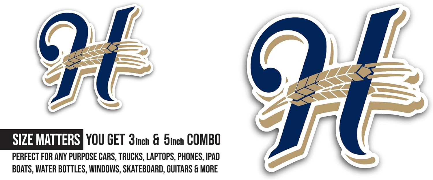 2 (Pieces) 3" and 5" H3lena Logo Decal Sticker, Waterproof Vinyl Decals for Many Purpose Like Cars, Trucks, Laptops, Phones, Windows and More