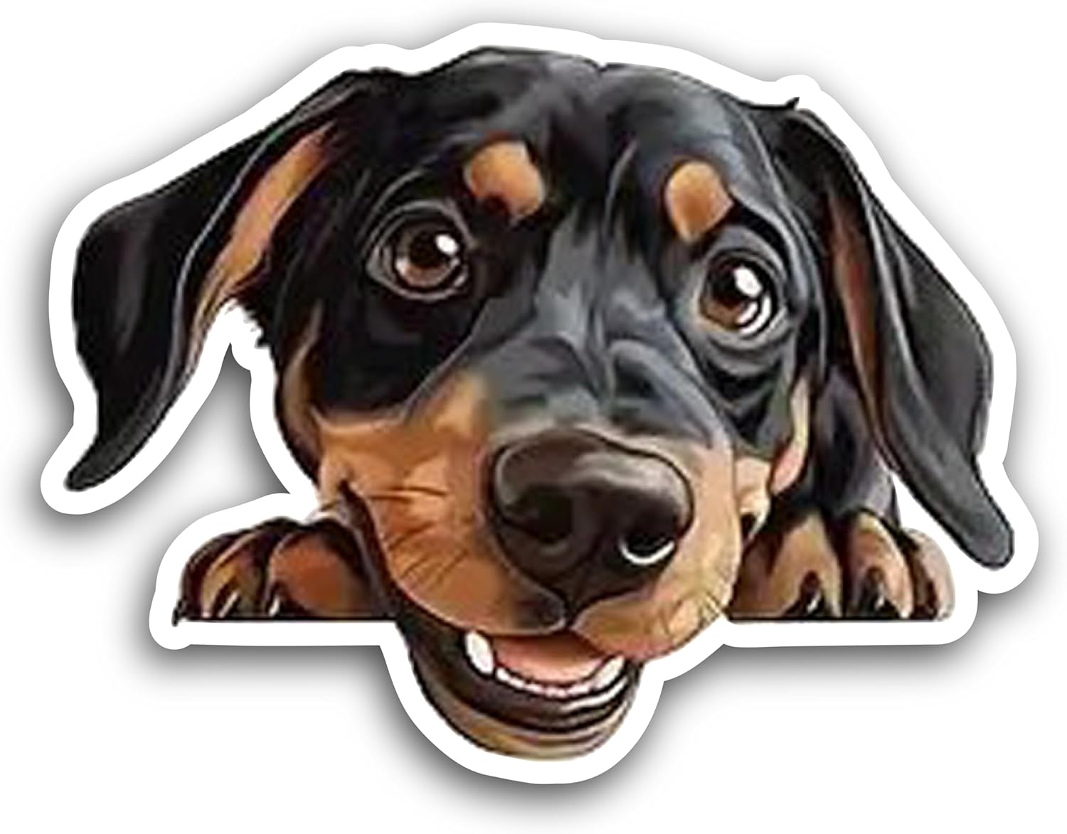 2 (Pieces) 3" and 5" Purebred Pooches Dog Decal Sticker, Waterproof Vinyl Decals for Many Purpose Like Cars, Trucks, Laptops, Phones, Windows and More
