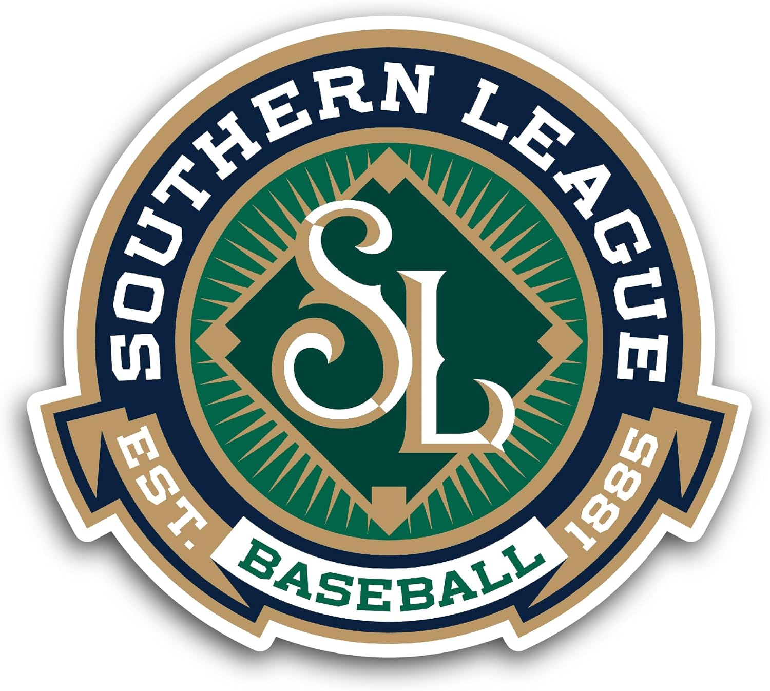2 (Pieces) 3" and 5" Southern L3ague Sticker, Waterproof Vinyl Decals for Many Purpose Like Cars, Trucks, Laptops, Phones, Windows and More