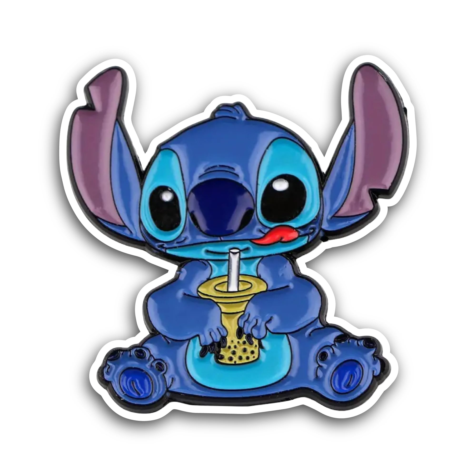 2 (Pieces) 3" and 5" Blue Cartoon Character Sticker, Waterproof Vinyl Decals for Many Purpose Like C