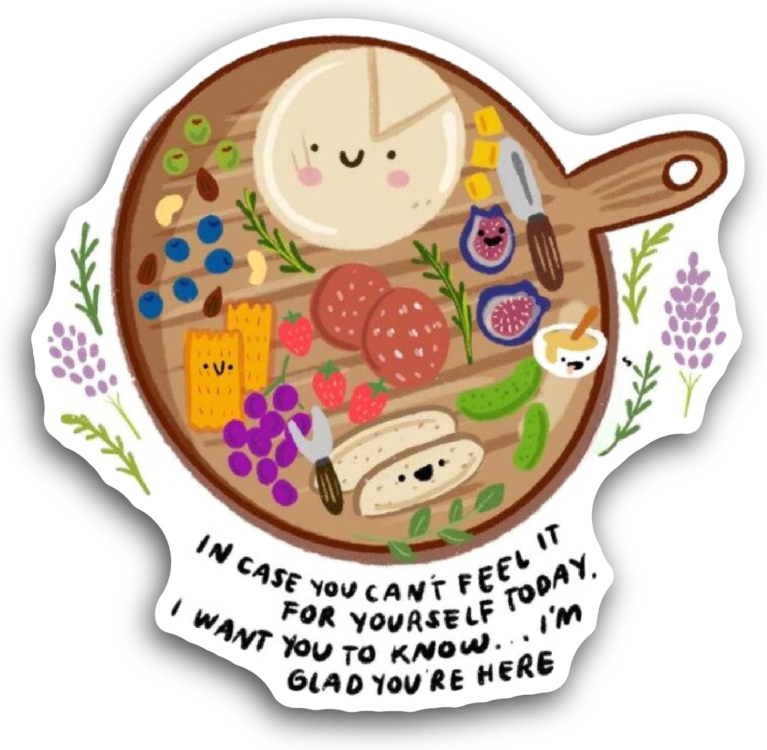 2 (Pieces) 3" and 5" Food Platter Sticker, Waterproof Vinyl Decals for Many Purpose Like Cars, Trucks, Laptops, Phones, Windows and More