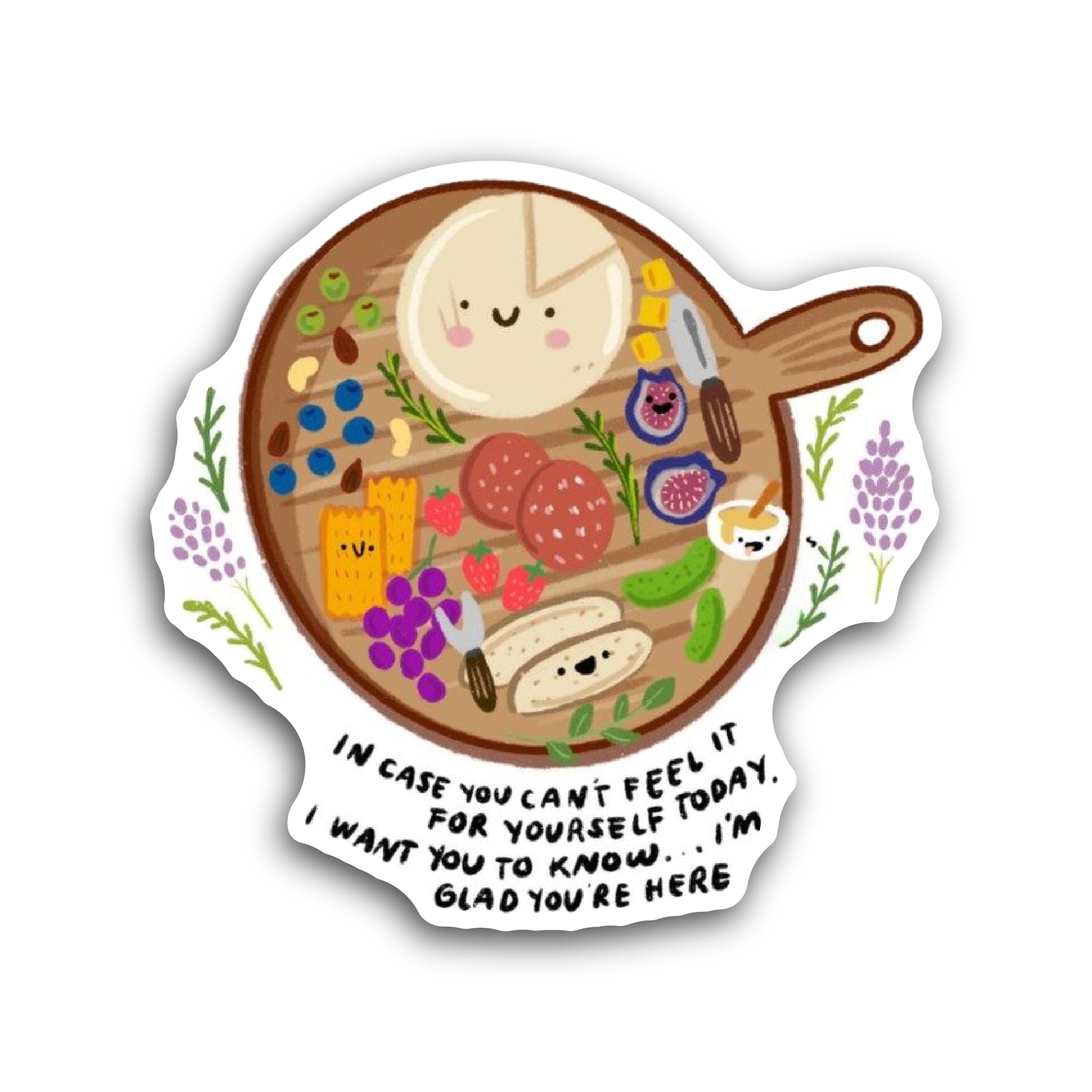 2 (Pieces) 3" and 5" Food Platter Sticker, Waterproof Vinyl Decals for Many Purpose Like Cars, Truck