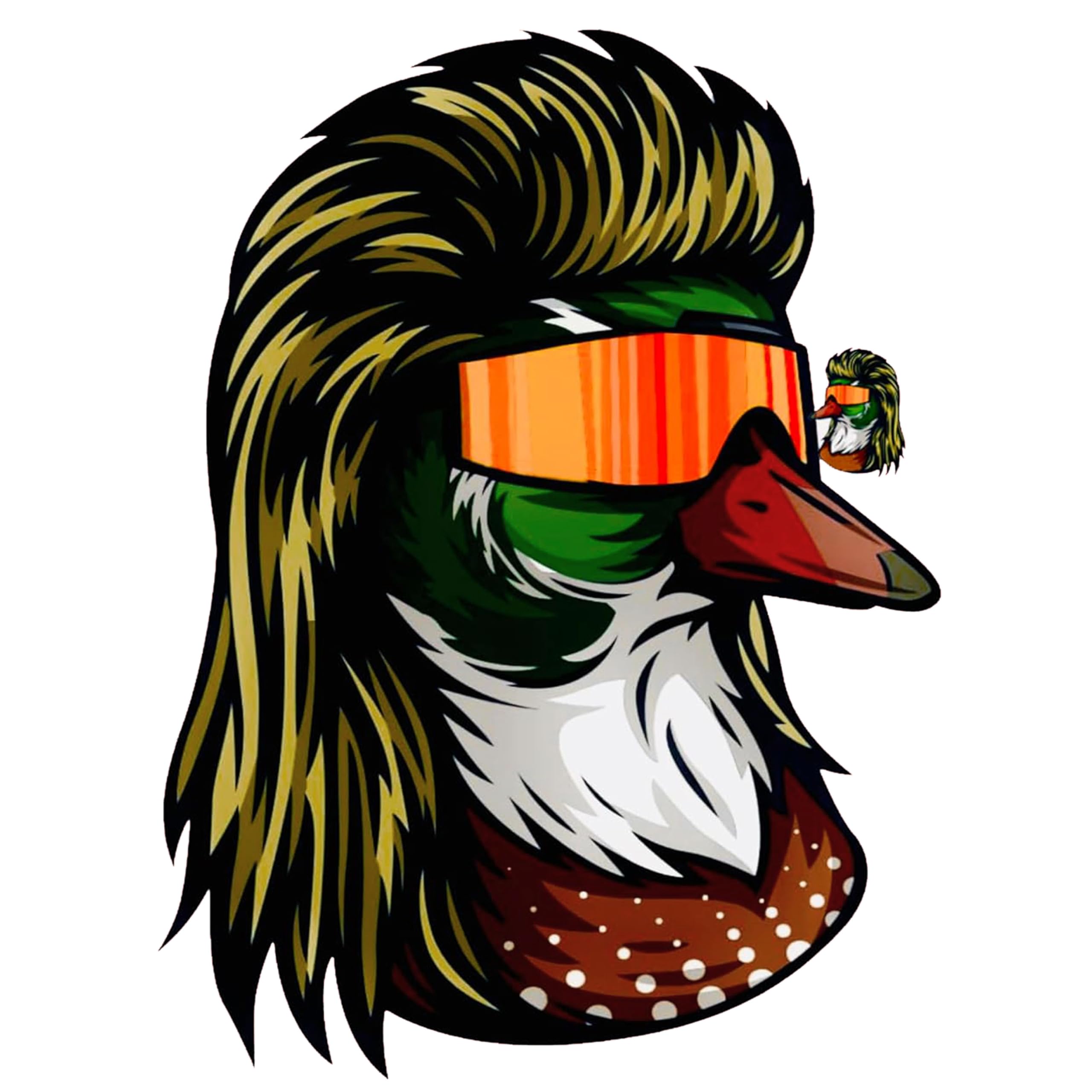 Wood Duck Mullet Design, are You Looking at Me? Wood Duck, Duck Hunting, Duck, Waterproof Fade Resis