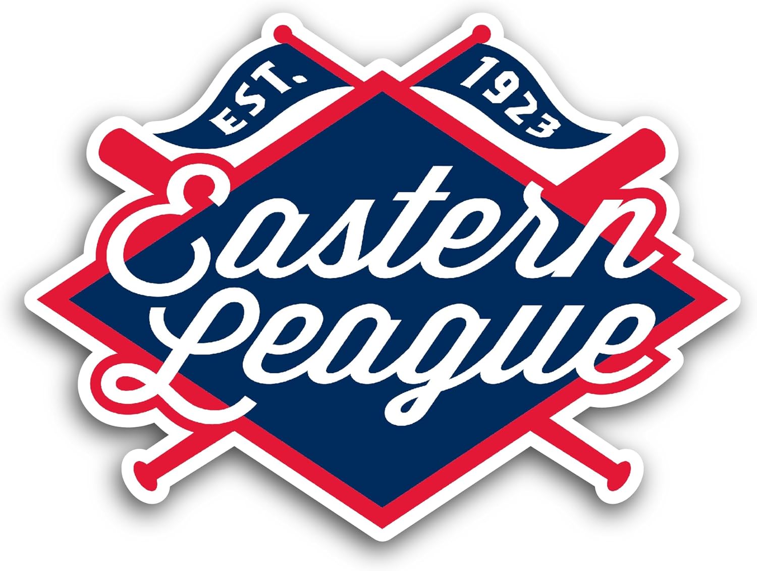 2 (Pieces) 3" and 5" Eastern L3ague Sticker, Waterproof Vinyl Decals for Many Purpose Like Cars, Trucks, Laptops, Phones, Windows and More