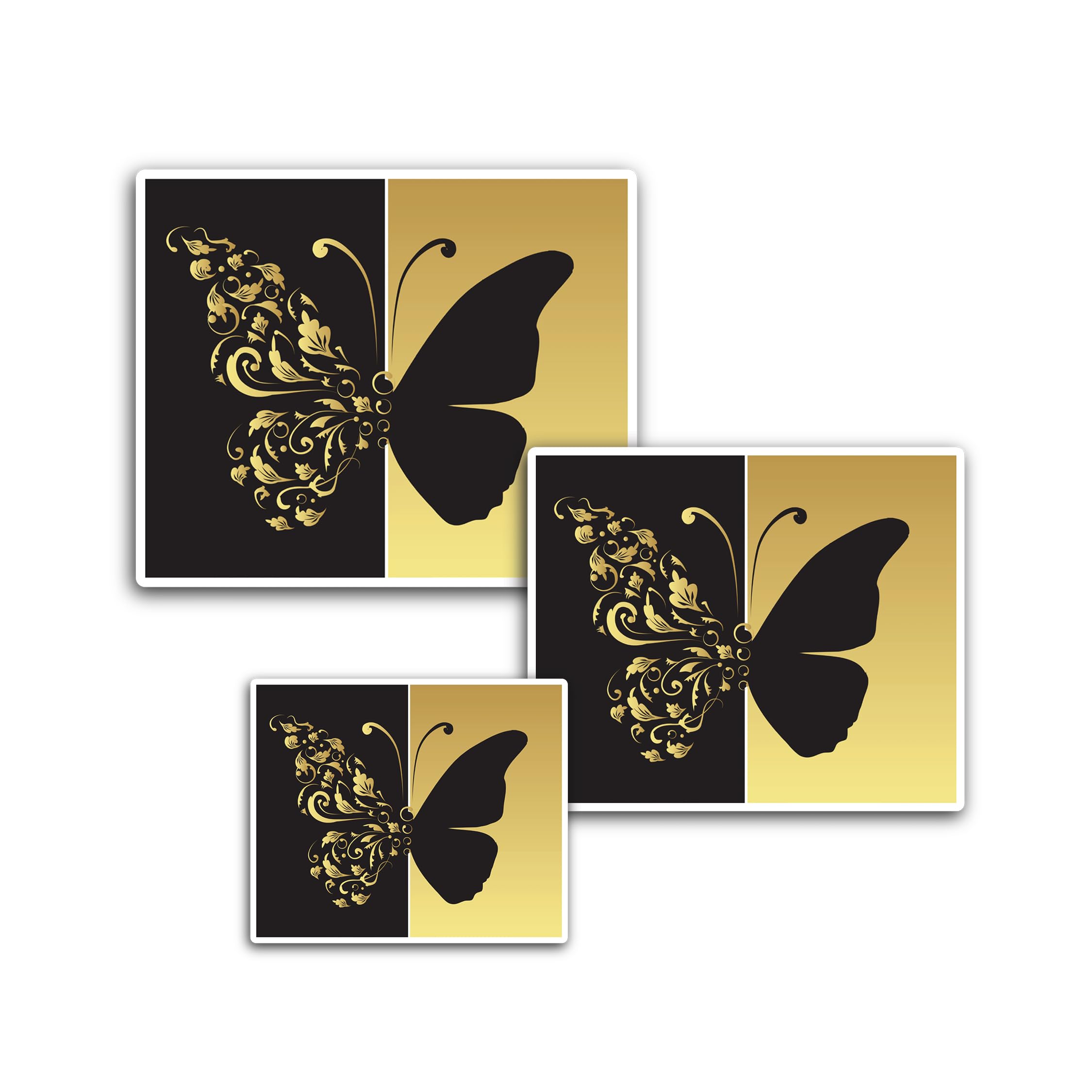 2 (Pieces) 3" and 5" Heart Knuckles Sticker, Waterproof Vinyl Decals for Many Purpose Like Cars, Tru