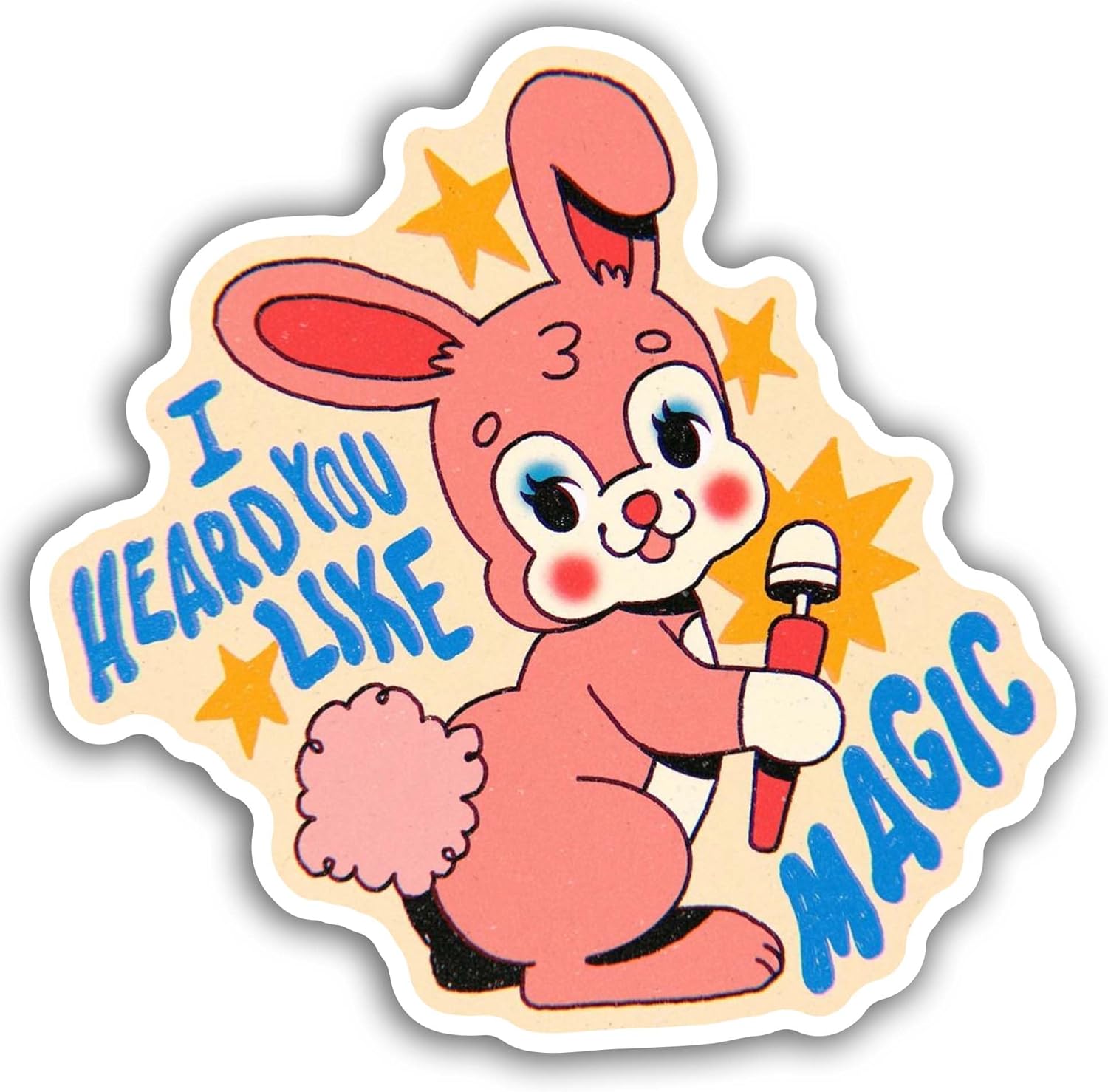 2 (Pieces) 3" and 5" I Heard You Like Sticker, Waterproof Vinyl Decals for Many Purpose Like Cars, Trucks, Laptops, Phones, Windows and More
