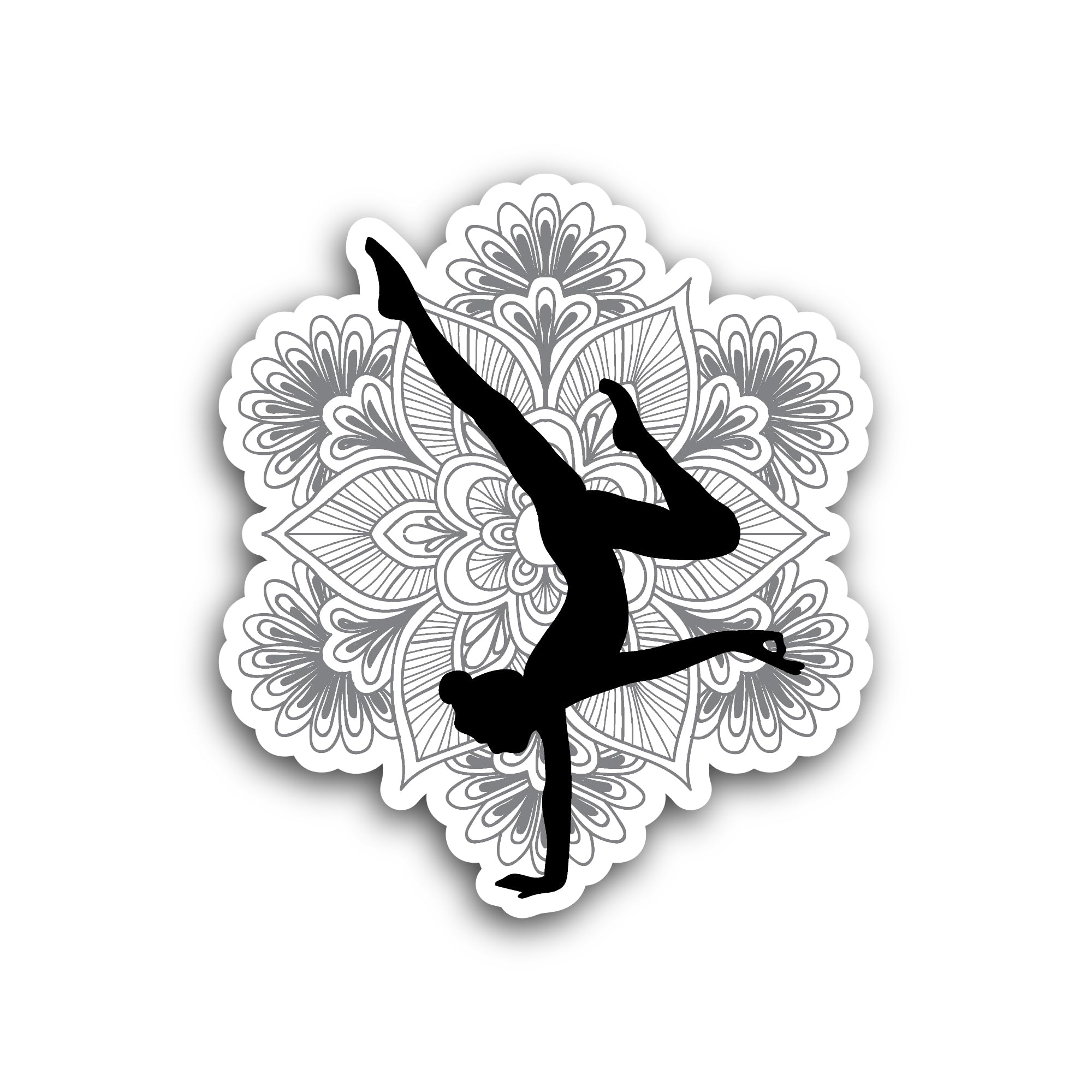 2 (Pieces) 3" and 5" Gymnastics Vinyl Decals Sticker, Waterproof Vinyl Decals for Many Purpose Like 
