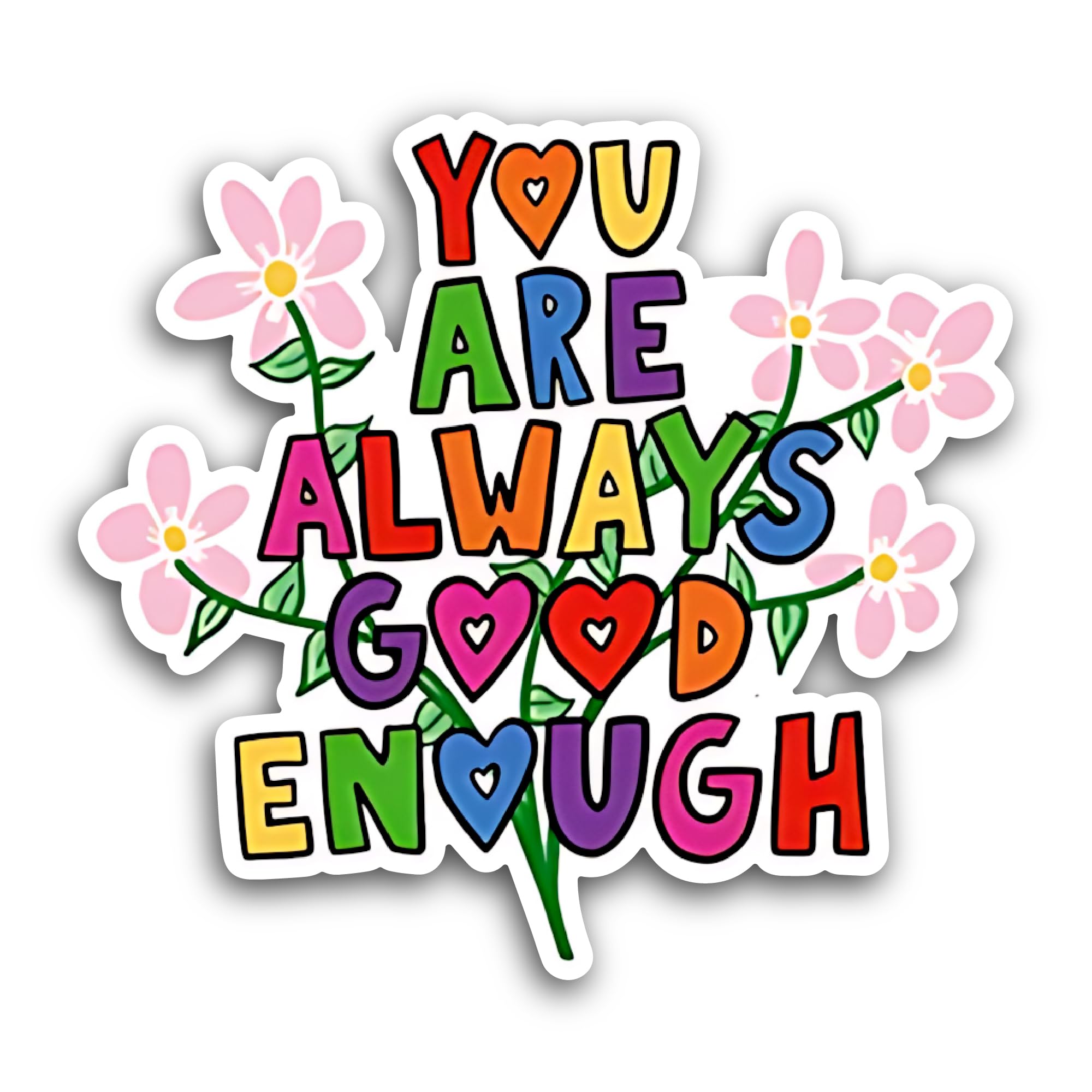 2 (Pieces) 3" and 5" Letter of Made with Love Sticker, Waterproof Vinyl Decals for Many Purpose Like