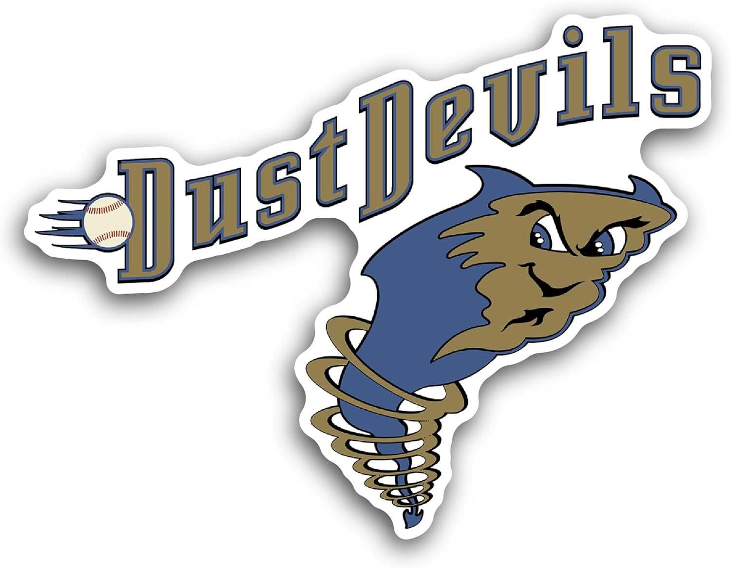 2 (Pieces) 3" and 5" Dust Dev1ls Logo Sticker, Waterproof Vinyl Decals for Many Purpose Like Cars, Trucks, Laptops, Phones, Windows and More