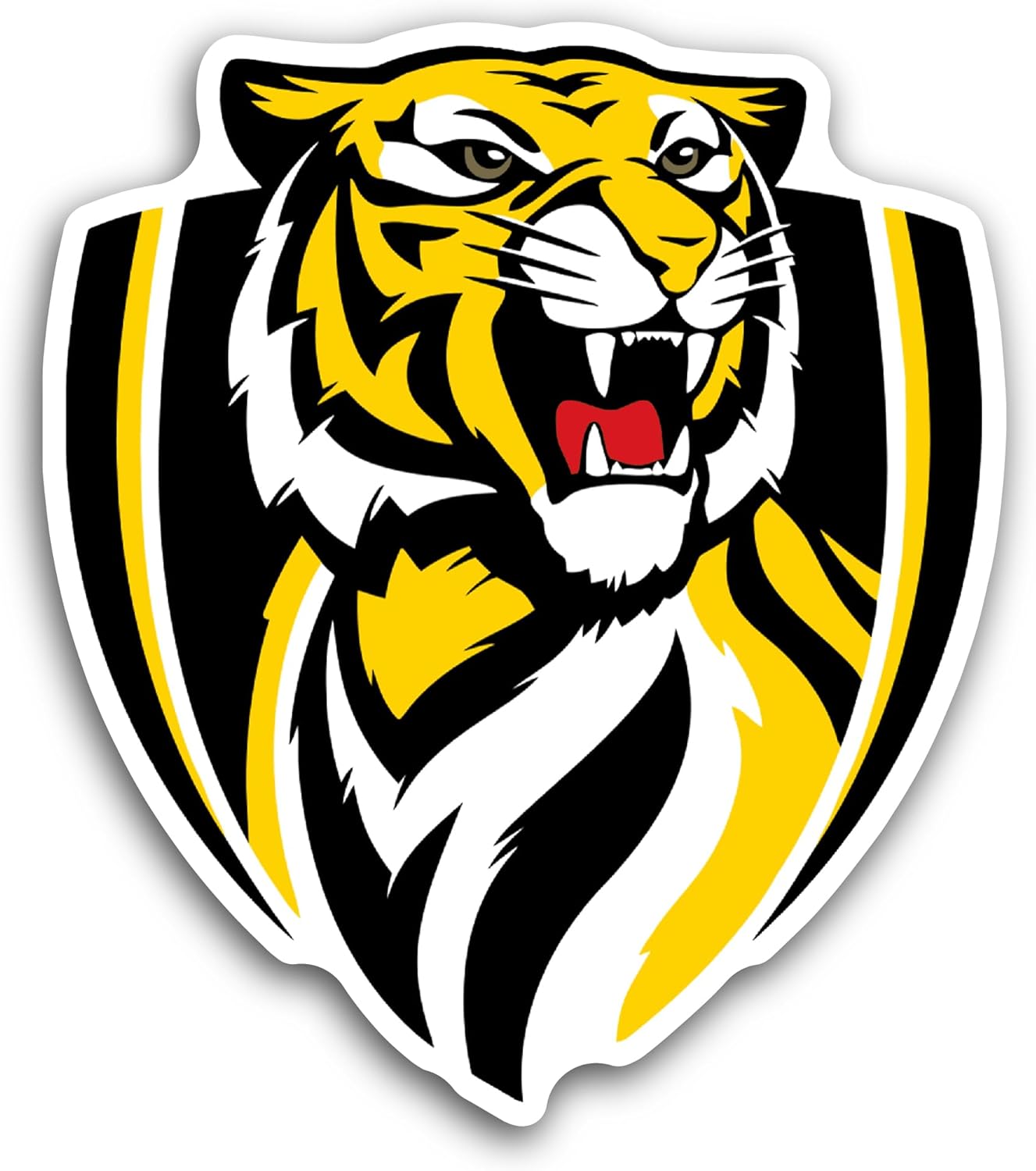 2 (Pieces) 3" and 5" Richm0nd Tigers Logo Decal Sticker, Waterproof Vinyl Decals for Many Purpose Like Cars, Trucks, Laptops, Phones, Windows and More