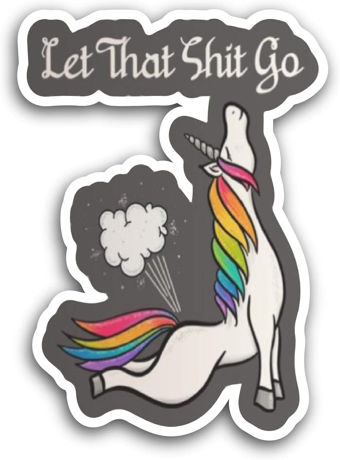 2 (Pieces) 3" and 5" Unicorn Animal Sticker, Waterproof Vinyl Decals for Many Purpose Like Cars, Trucks, Laptops, Phones, Windows and More