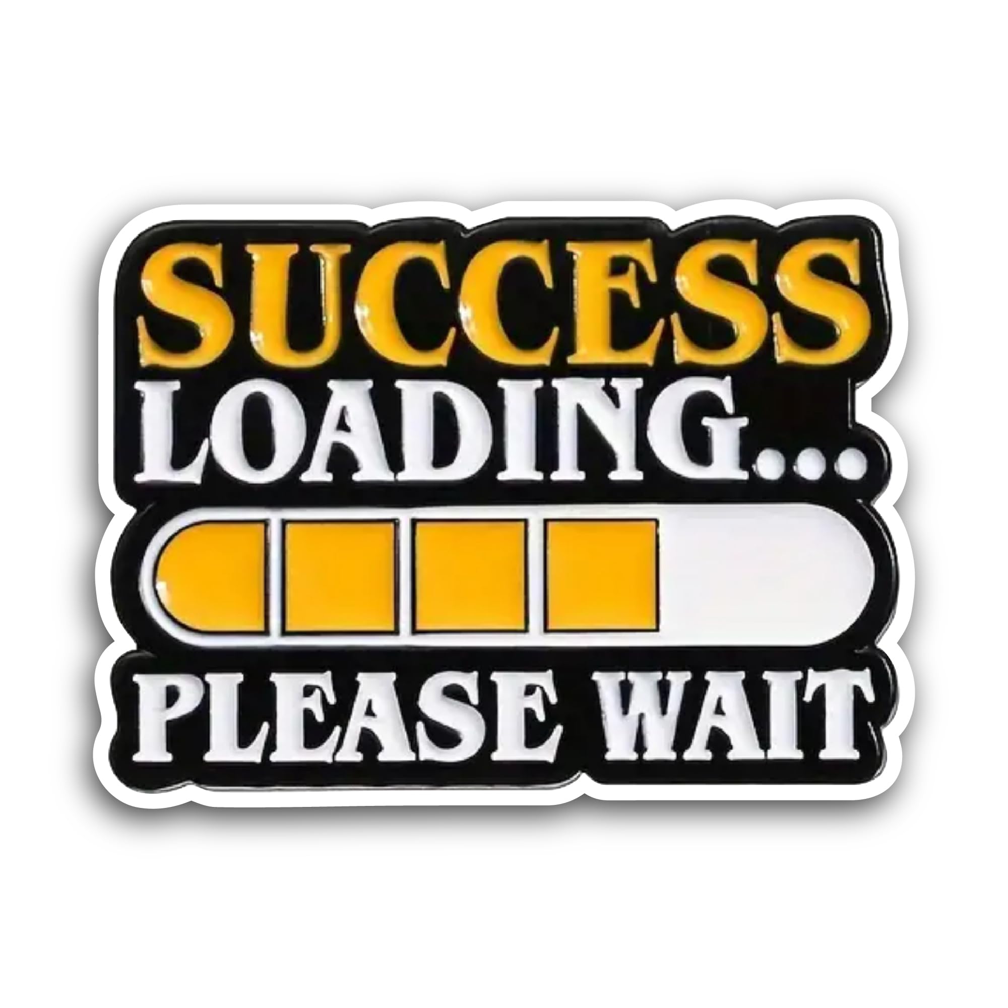 2 (Pieces) 3" and 5" Success Loading Sticker, Waterproof Vinyl Decals for Many Purpose Like Cars, Tr