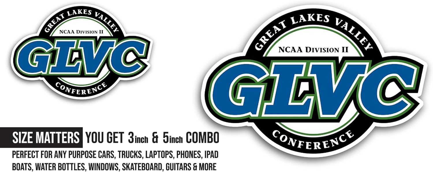 2 (Pieces) 3" and 5" Great Lakes Valley C0nference Sticker, Waterproof Vinyl Decals for Many Purpose Like Cars, Trucks, Laptops, Phones, Windows and More
