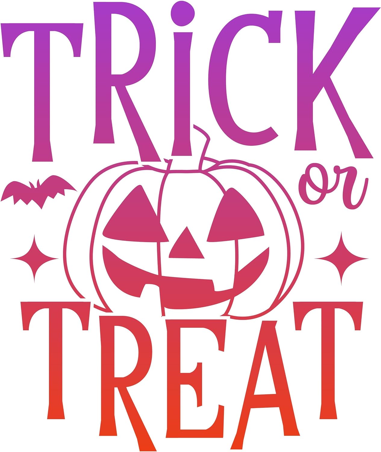 Inspirational Quote Trick Or Treat Wonderful Gift Sticker Motivational Sticker Vinyl Decal Motivation Stickers- 5" Vinyl Sticker Waterproof