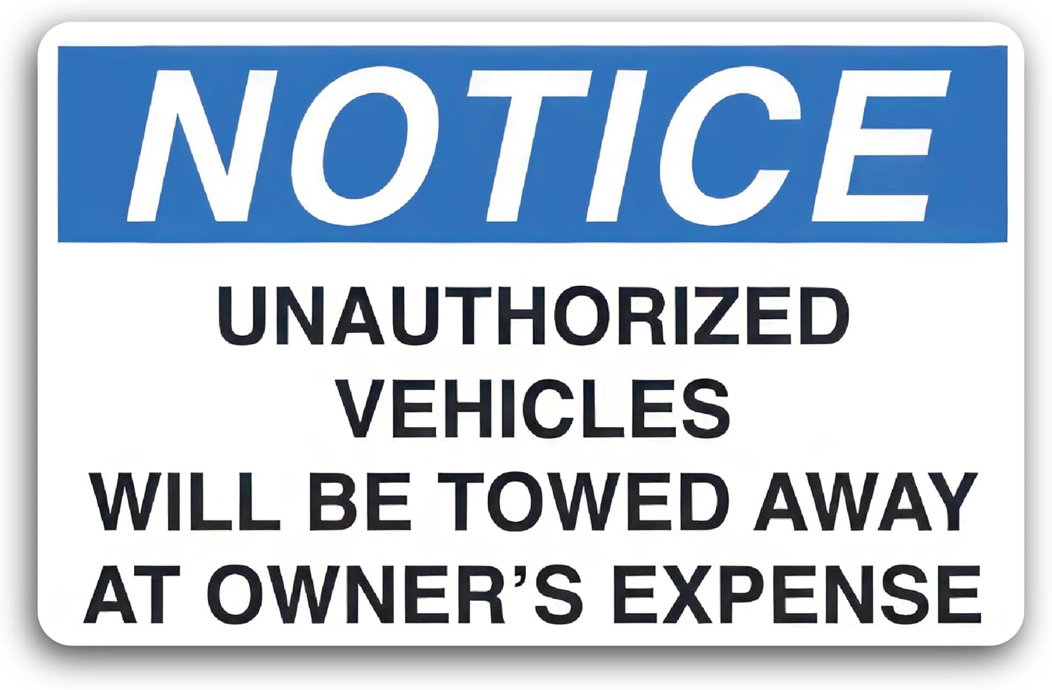 2 (Pieces) 3" and 5" Unauthorized Vehicles Decal Sticker, Waterproof Vinyl Decals for Many Purpose Like Cars, Trucks, Laptops, Phones, Windows and More