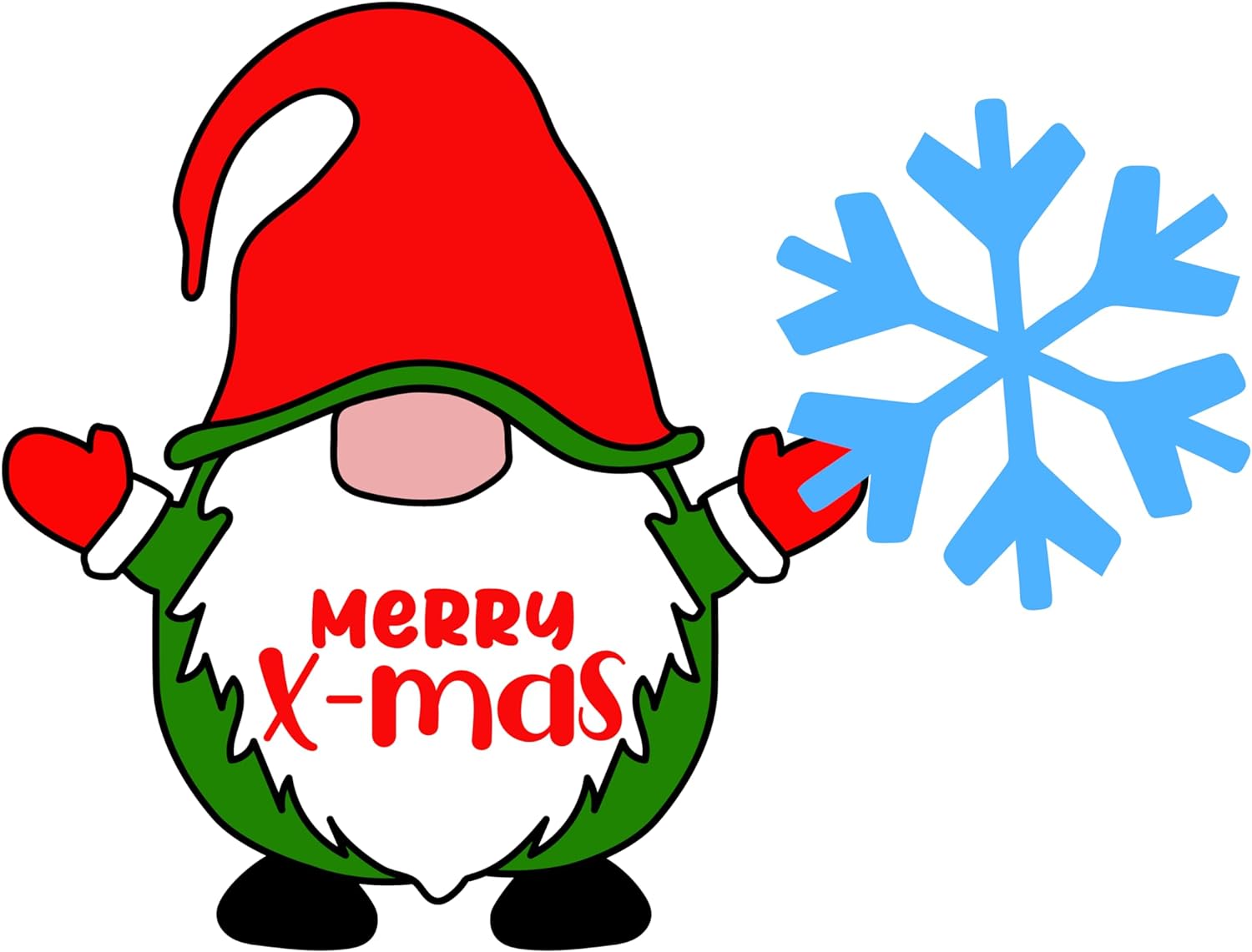 Inspirational Quote Merry X-mas Santa Motivational Sticker Vinyl Decal Motivation Stickers- 5" Vinyl Sticker Waterproof
