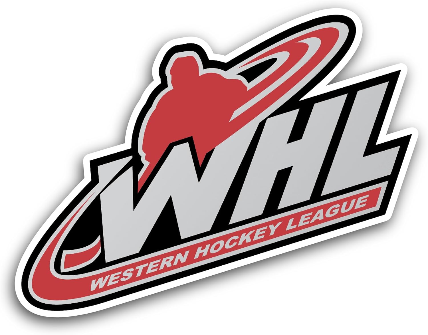 2 (Pieces) 3" and 5" Western H0ckey League Sticker, Waterproof Vinyl Decals for Many Purpose Like Cars, Trucks, Laptops, Phones, Windows and More